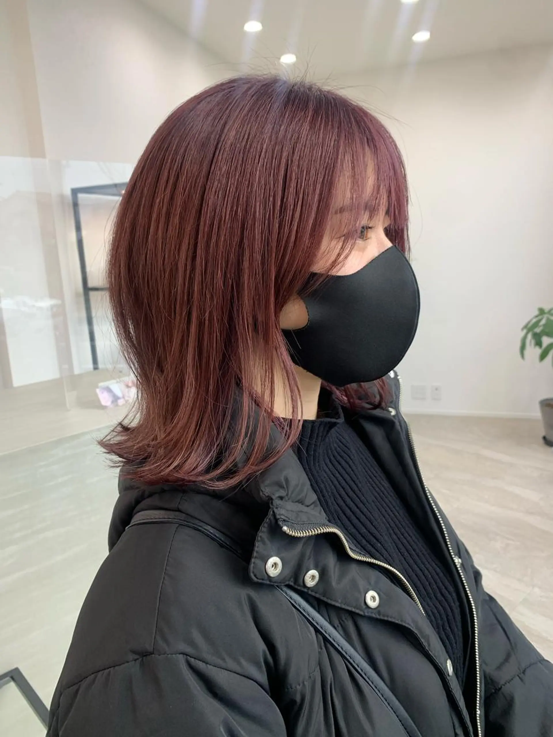 ミディアム カラー ラベンダーカラー ラベンダーピンク ピンクカラー ヘアカラー トリートメント kitagawa mayuのヘアスタイル