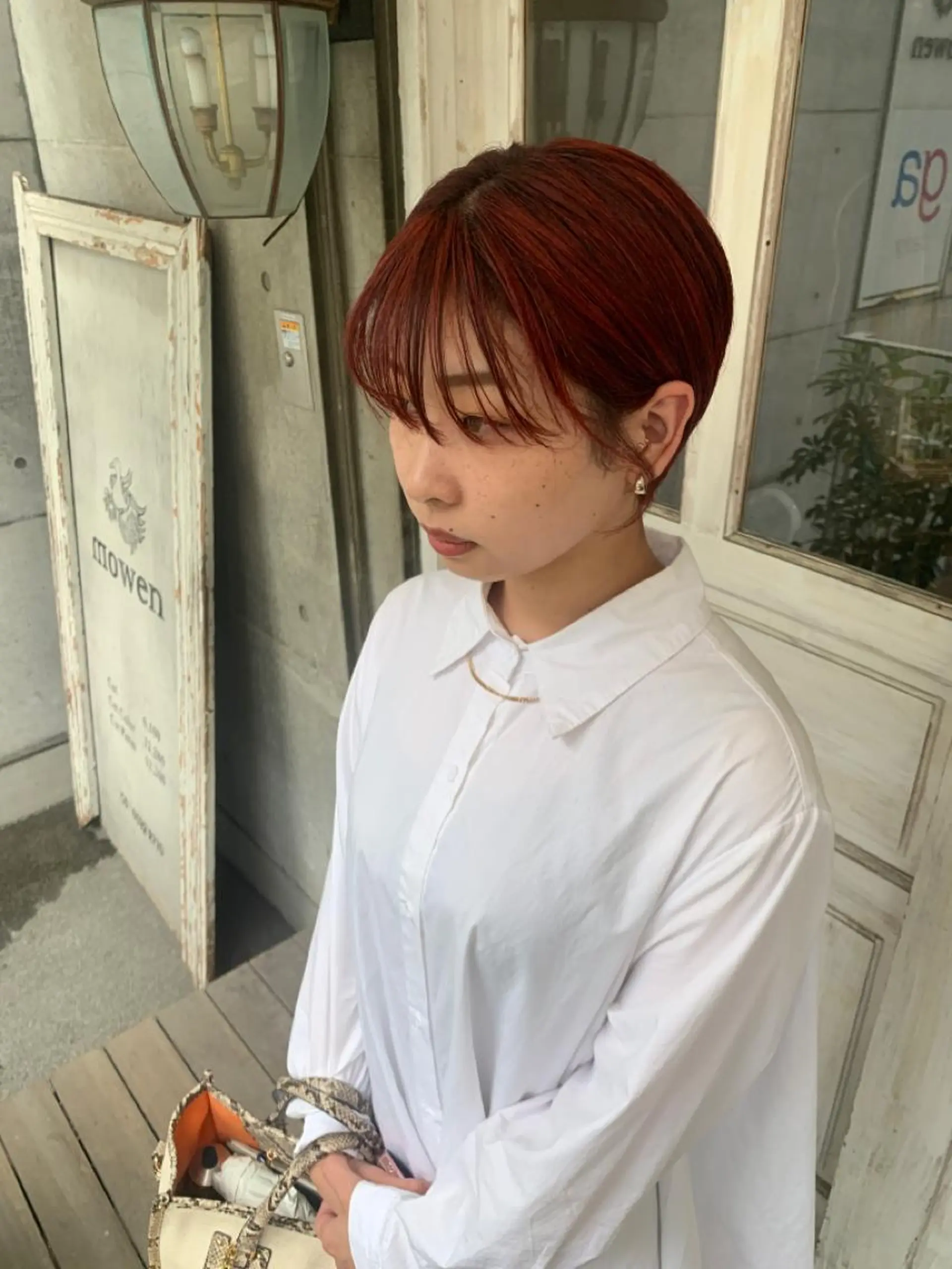 ショート カラー ヘアアレンジ メンズ キッズ ショートボブ メンズバレイヤージュ メンズブリーチ メンズハイライト メンズハイトーン ミルクティーベージュ 🍀【ヒロム】🍀のヘアスタイル