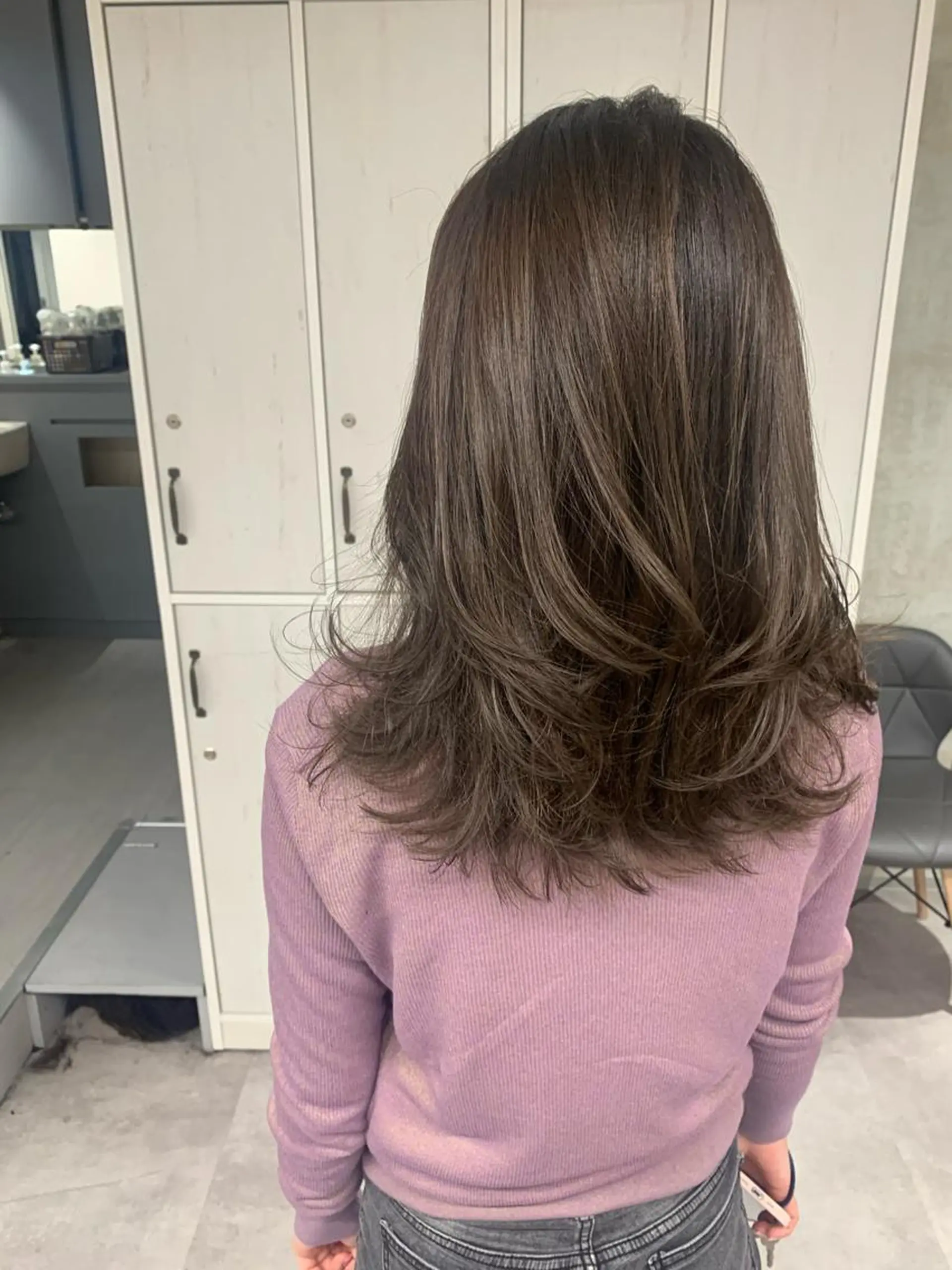 ミディアム カラー ヘアカラー トリートメント ルーチェヘアー 北摂エリアNo.1のヘアスタイル