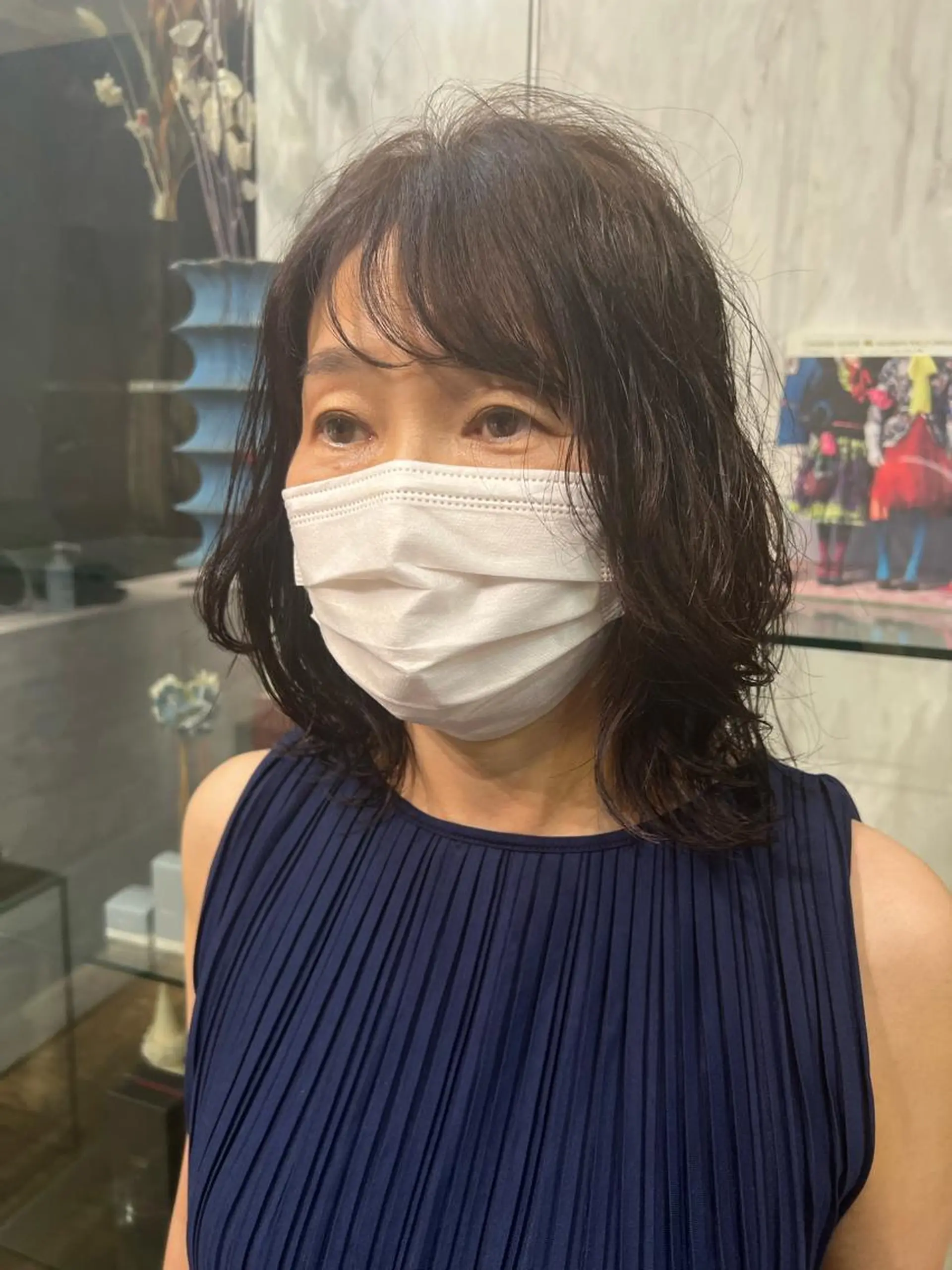 ミディアム パーマ ミディアムパーマ パーマ ROBBY所属・松井美樹/似合わせ ガーリー・韓国のヘアスタイル