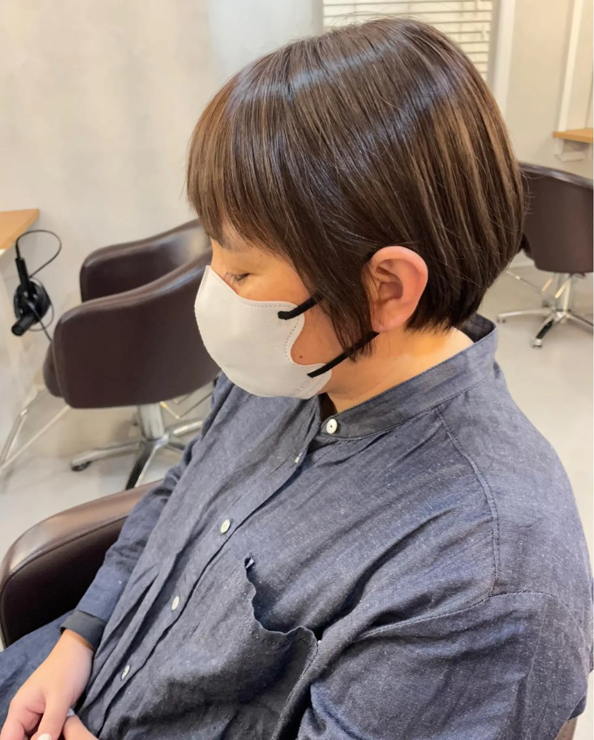 ショート カラー ショートボブ ボブ ショートヘア 🍮中山詩乃🍮顔 まわりデザイン◎のヘアスタイル