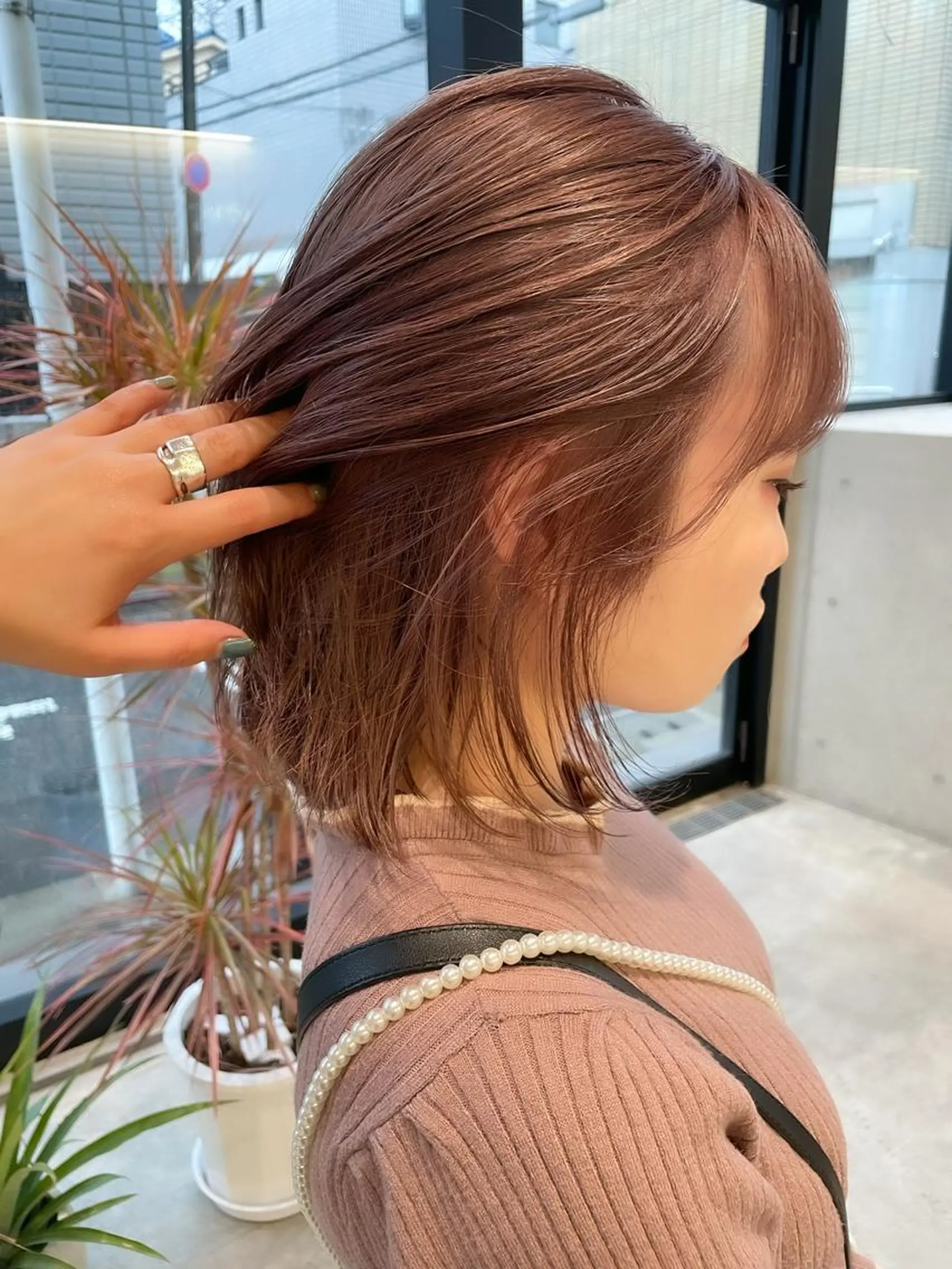 ショート カラー ヘアアレンジ ミニボブ/ブリーチ 🌈MISATOのヘアスタイル