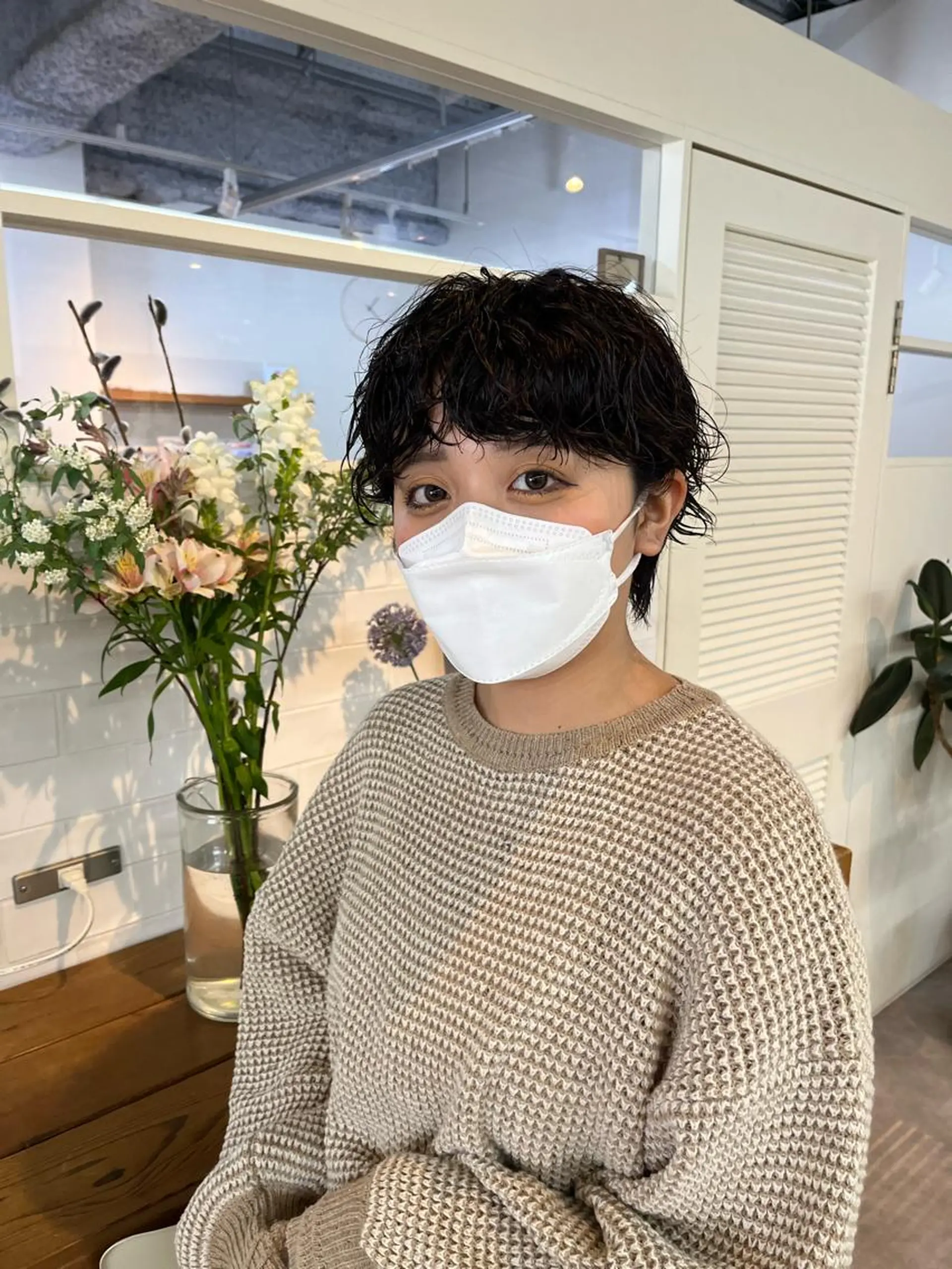 ショート パーマ ショートヘア カット パーマ benji仙台所属・KOKI/ ボブ/ パーマ/透明感カラーのヘアスタイル