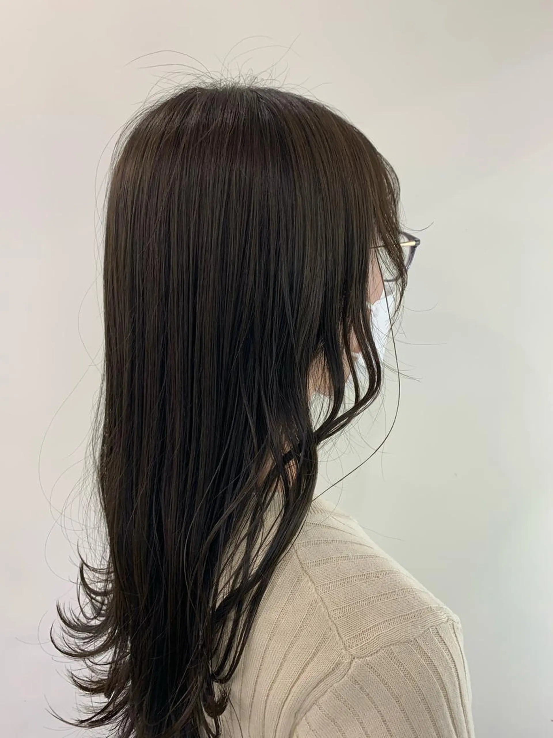 ロング カラー 新宿/小顔レイヤー/ 顔まわり/西慶太朗のヘアスタイル