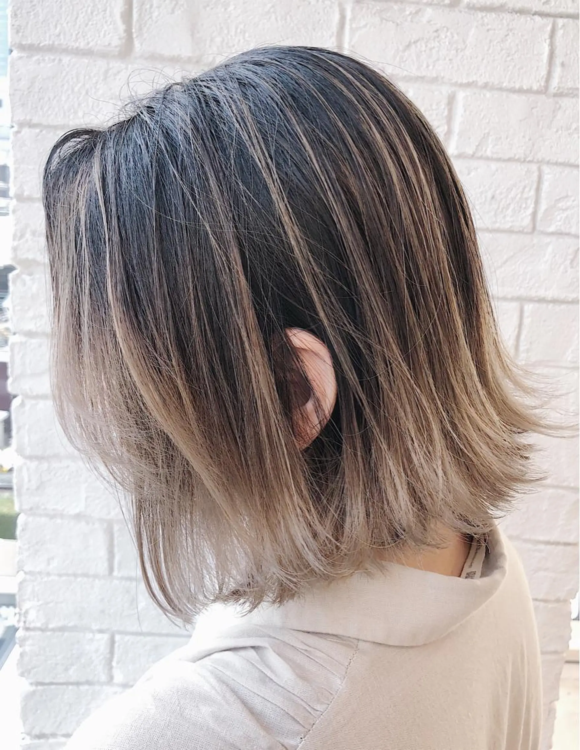 ショート カラー バレイヤージュ レイヤーカット 【t.a.g（タグ）】所属・ノンダメージ髪質改善 カラー💎/KURAのヘアスタイル