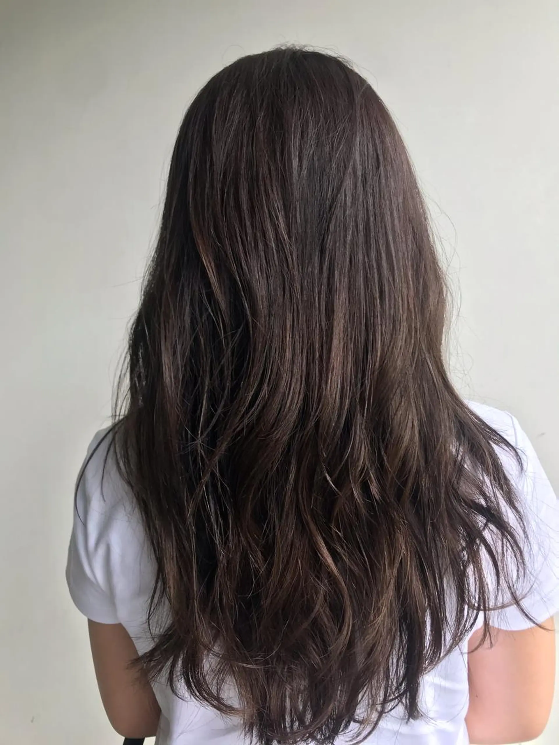 ロング アッシュ 外国人風カラー ヨシンモリ 韓国風ヘア オルチャンヘア les baladins du miroir所属・🍃YURI 🍃のヘアスタイル