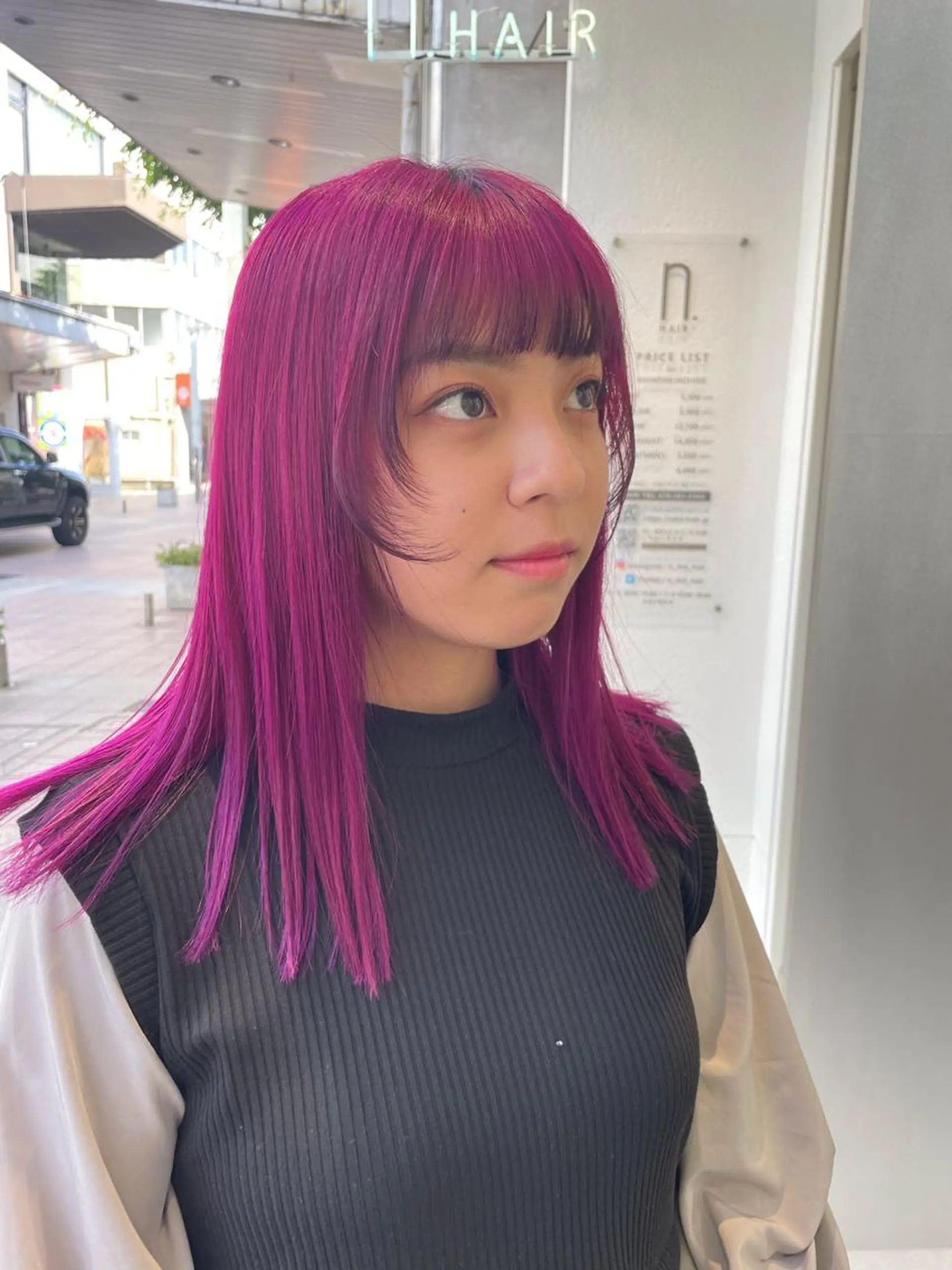 ロング 山下 とよかのヘアスタイル