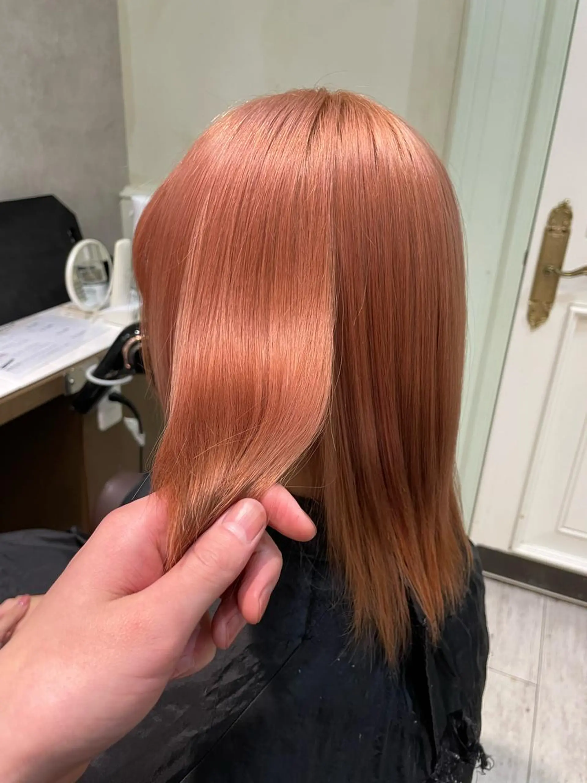 ミディアム カラー ブリーチ ハイトーンカラー ヘアカラー トリートメント 安田 蓮のヘアスタイル