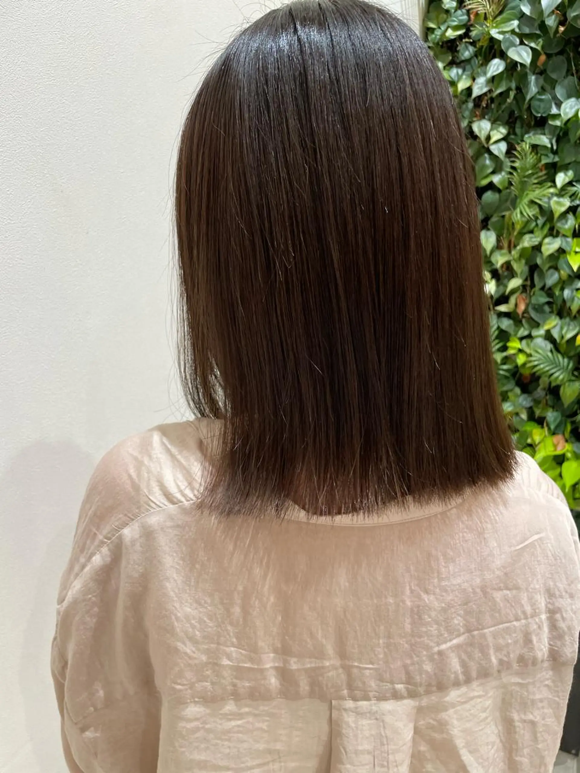 ミディアム カット 縮毛矯正 透明感カラー♡ Mahoのヘアスタイル