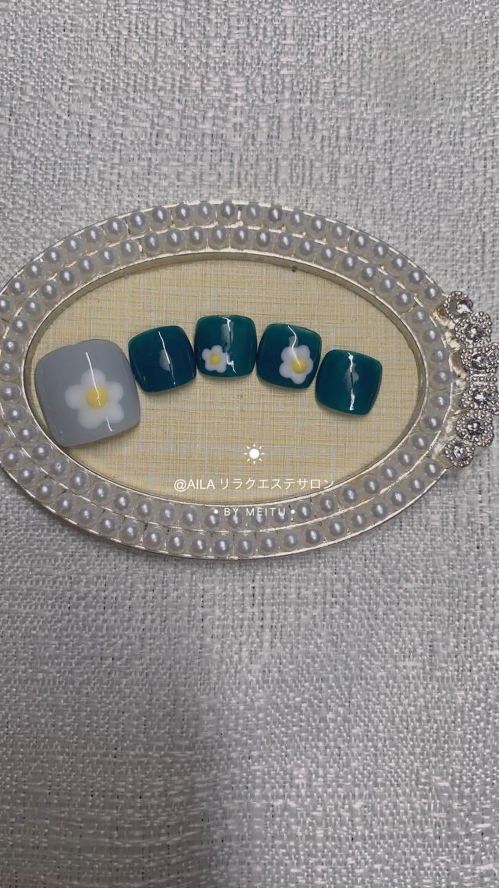 ネイル ブルー Kira Nailのネイルデザイン