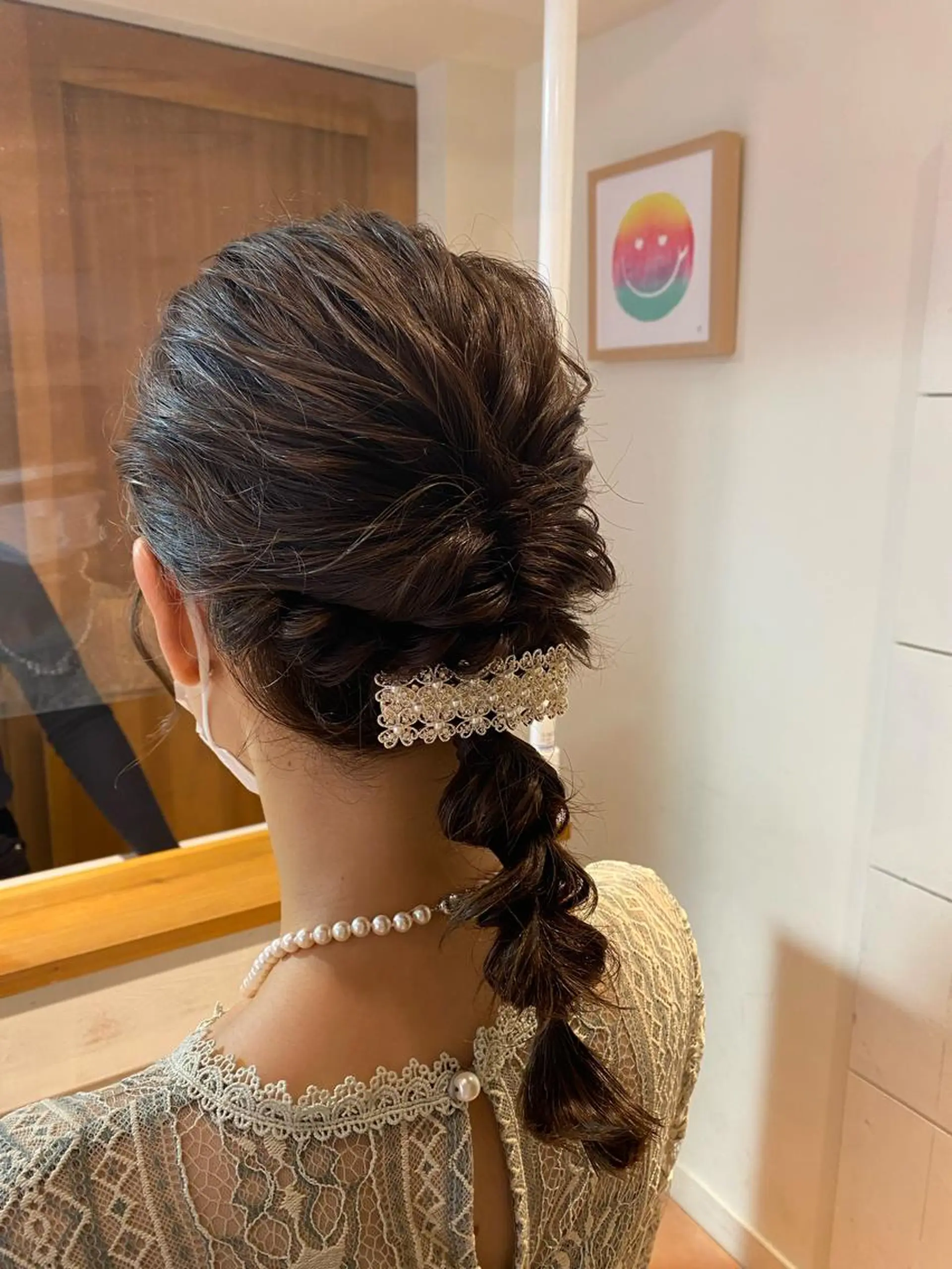 ミディアム ヘアアレンジ 結婚式・ブライダル ヘアセット 🌼RIKA KAWAUCHI🌼のヘアスタイル