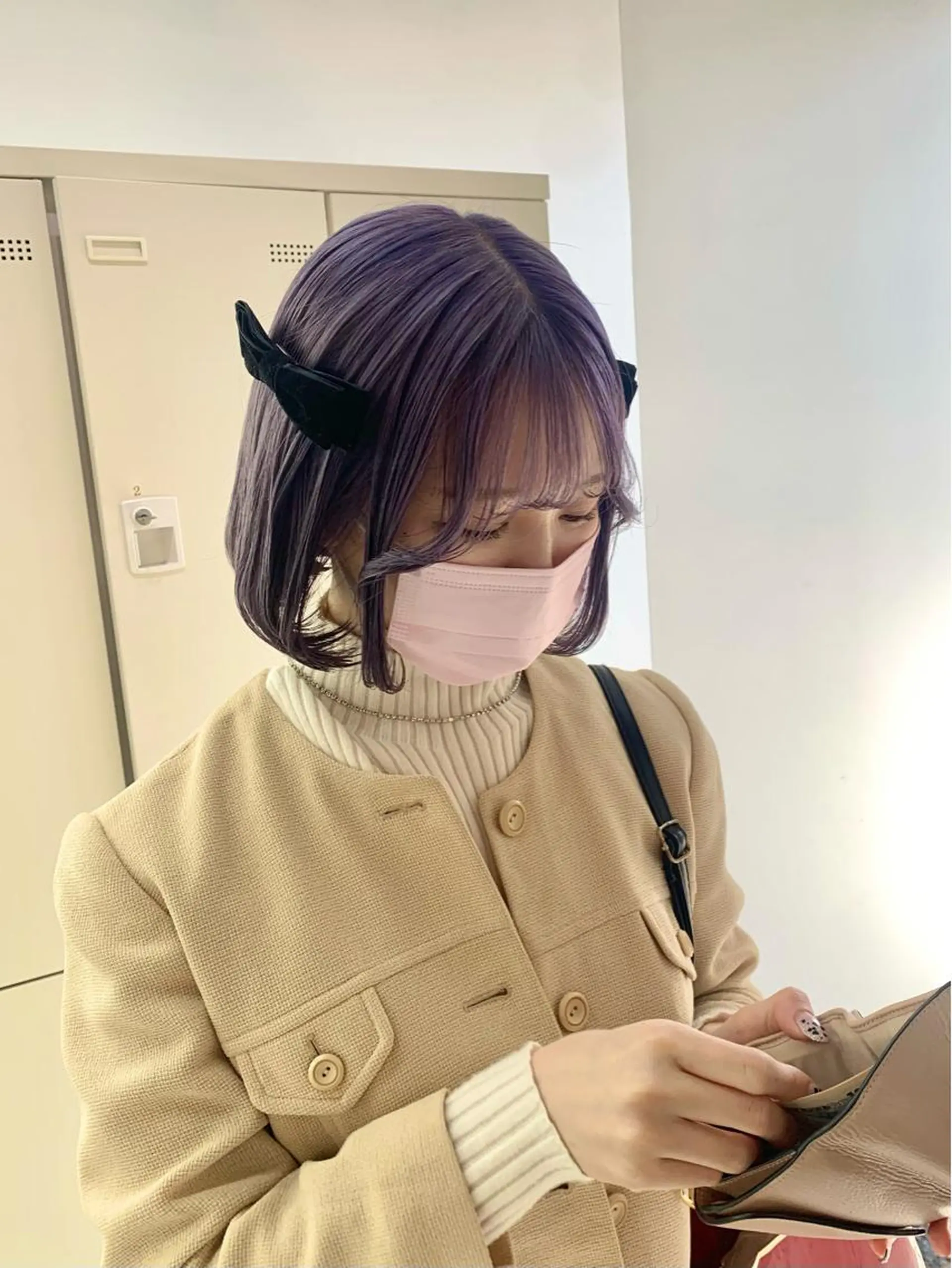 ショート カラー ♡ラベンダー/ピンク /顔まわり♡ネイロのヘアスタイル