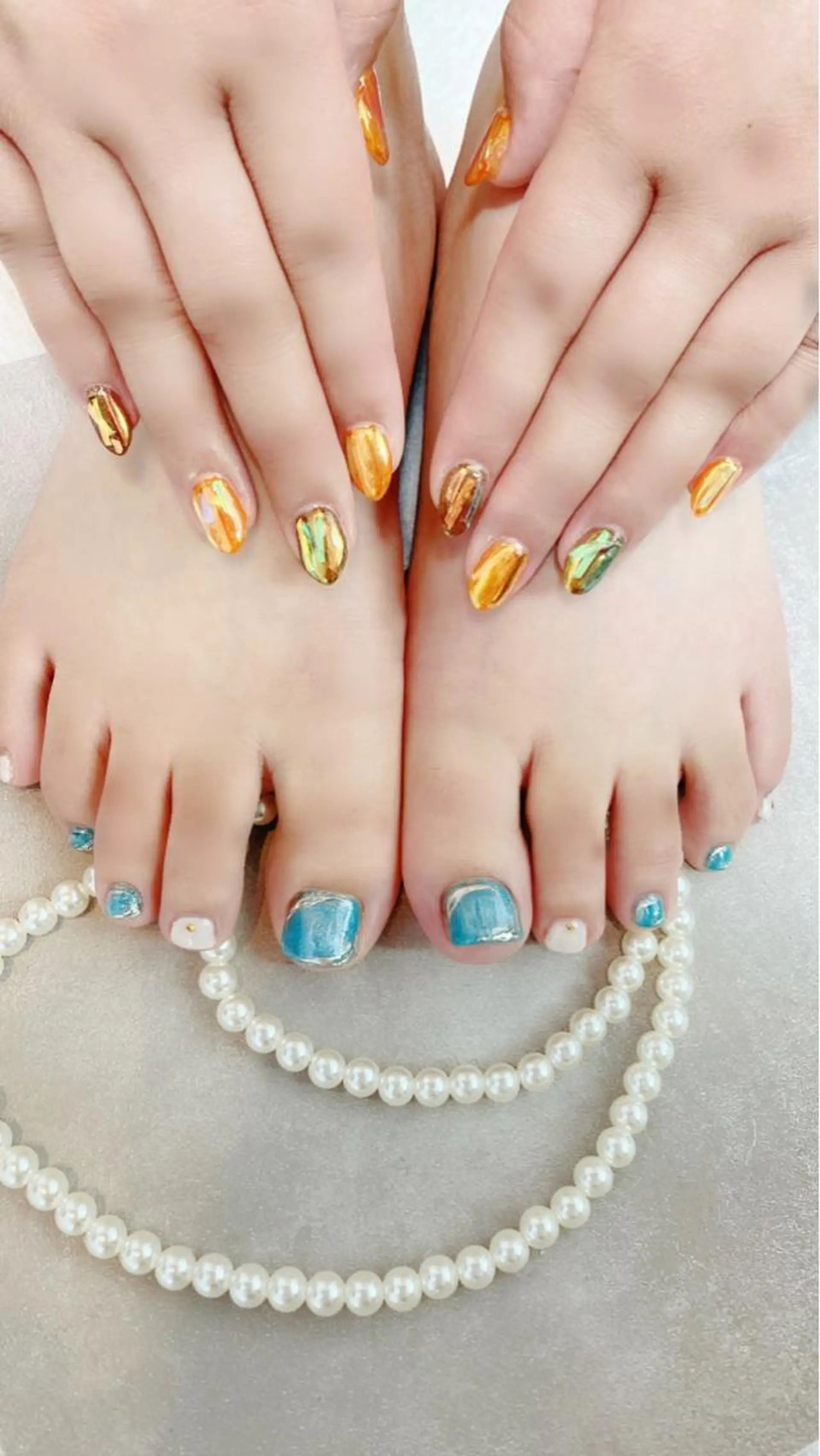 ネイル フットネイル Aimer pour soiのネイルデザイン