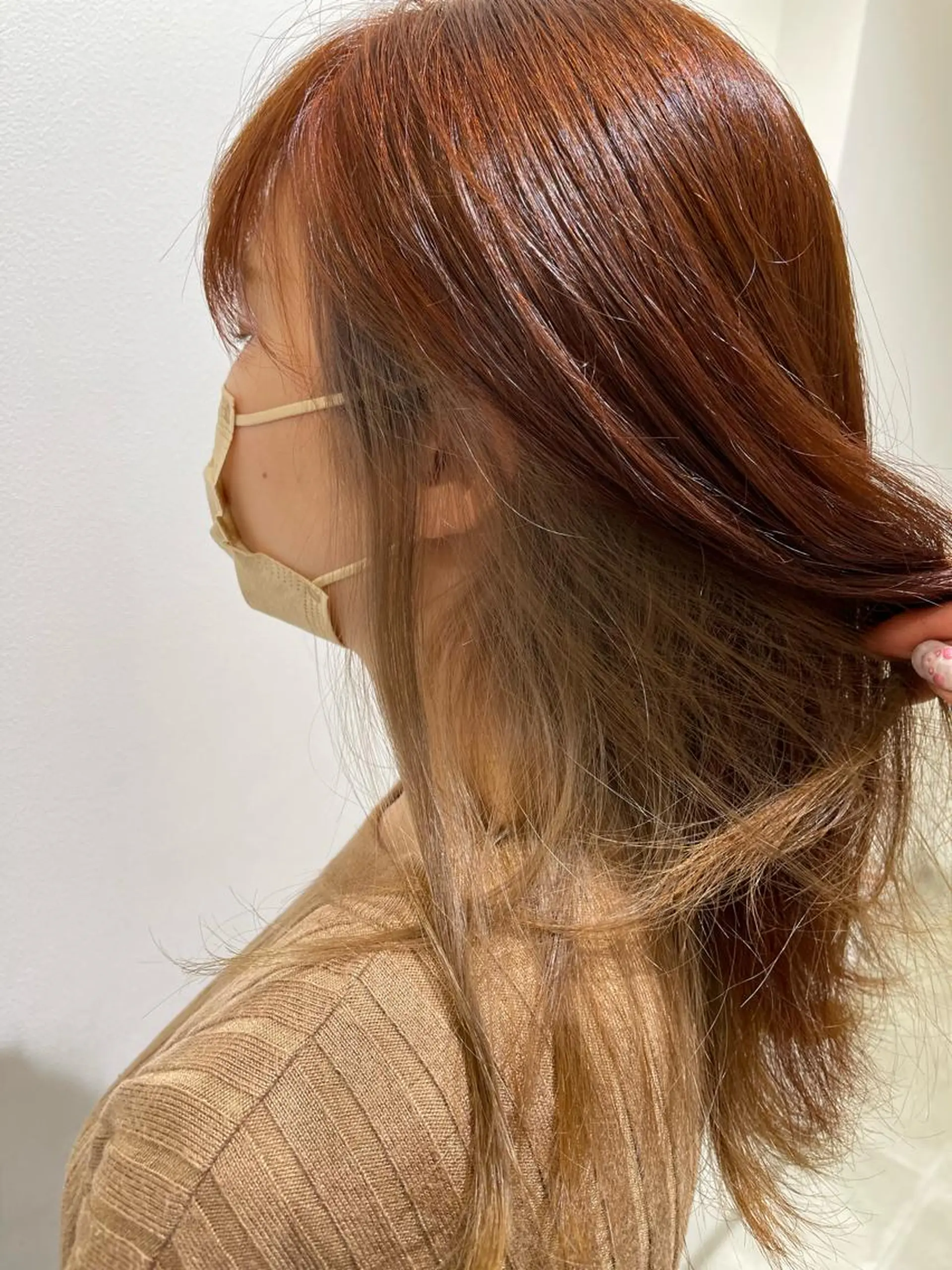 ミディアム ヘアカラー 由比藤理子 ブリーチカラー🌈のヘアスタイル