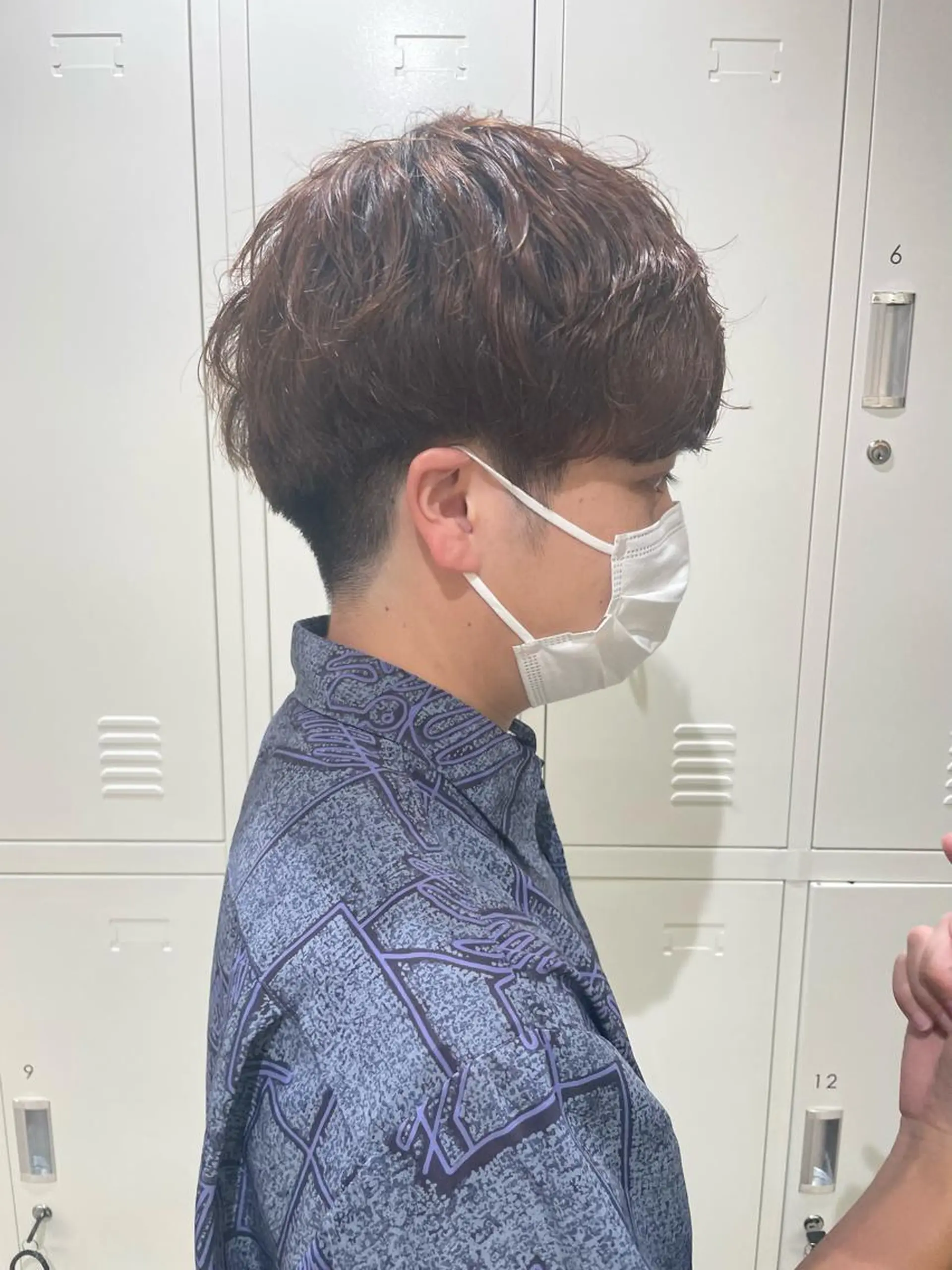 ショート パーマ メンズ 野町好花 レイヤー/髪質改善のヘアスタイル