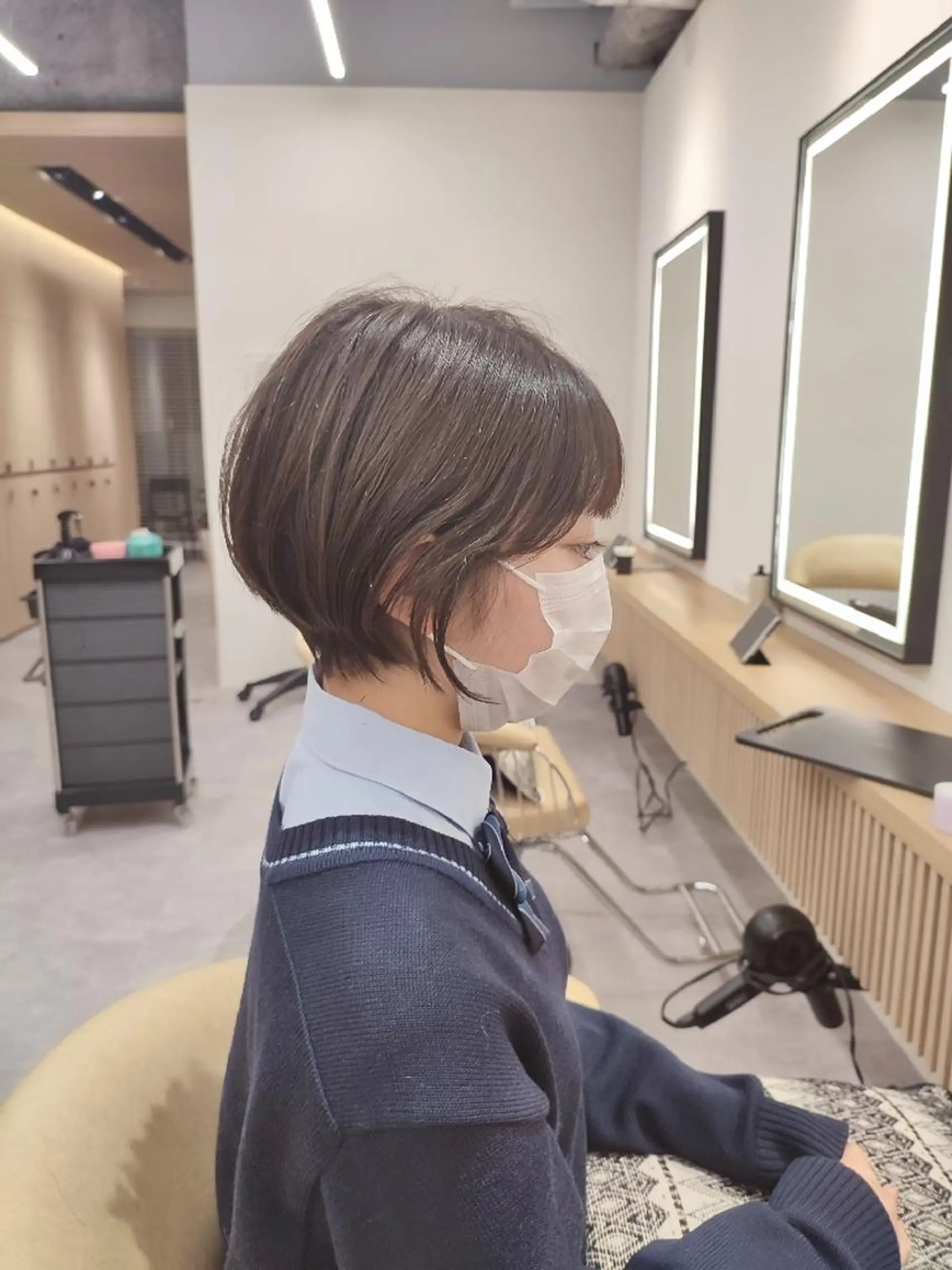 ショート ショートボブ 丸みショート ボブ ショートヘア 【似合わせ・レイヤー ・パーマ】海気のヘアスタイル