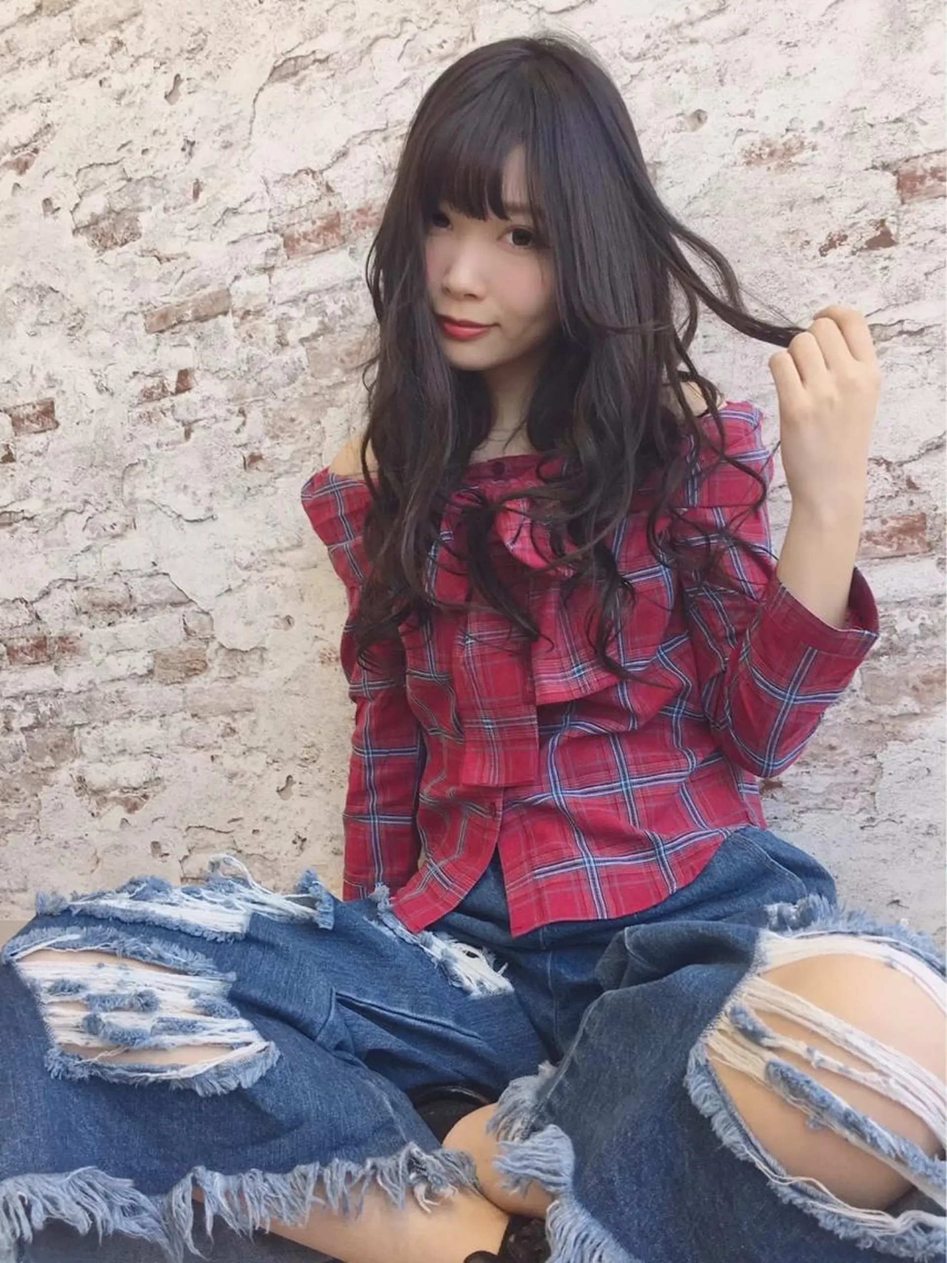 ロング 豊中/メンズ特化 岡田 龍之介のヘアスタイル