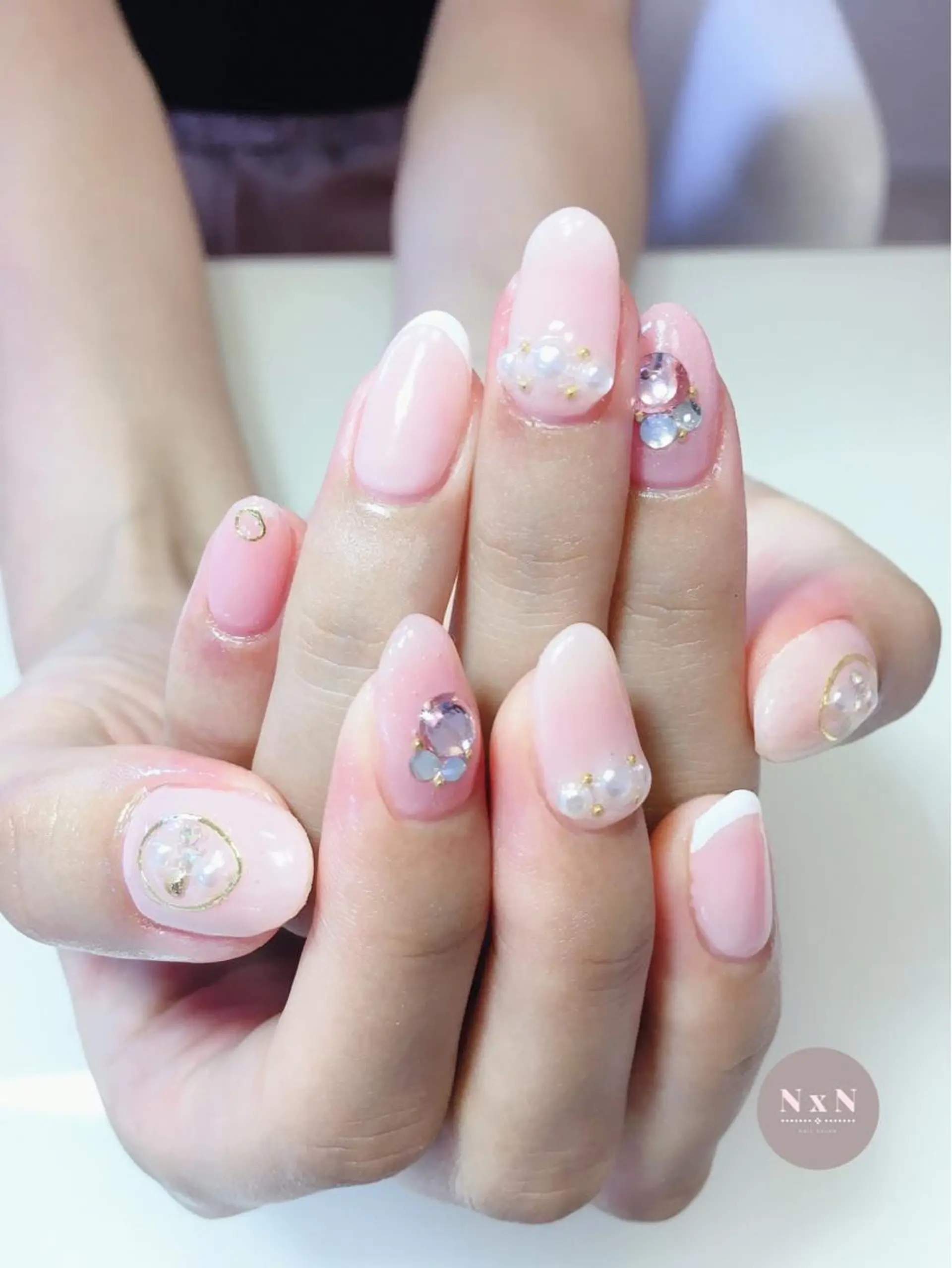 ネイル ジェルネイル ぷっくりネイル nail salon N×Nのネイルデザイン
