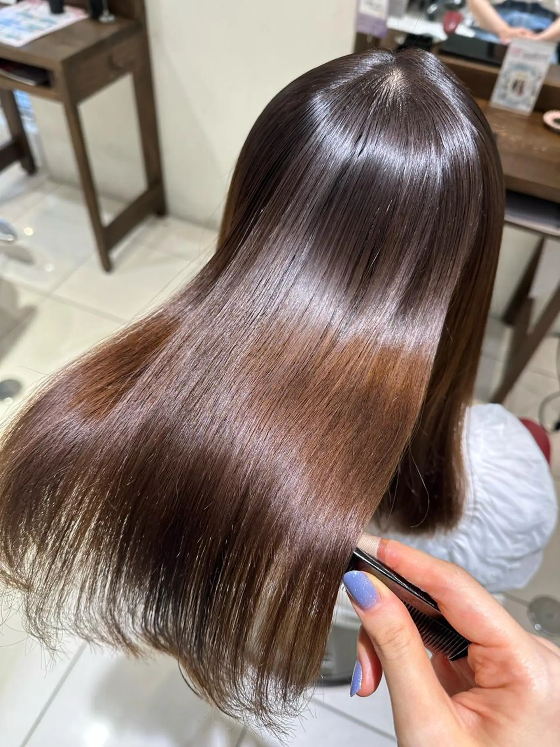 ロング 髪質改善 縮毛矯正 縮毛矯正 トリートメント 💜髪質改善推し💜 Sein.せりのヘアスタイル