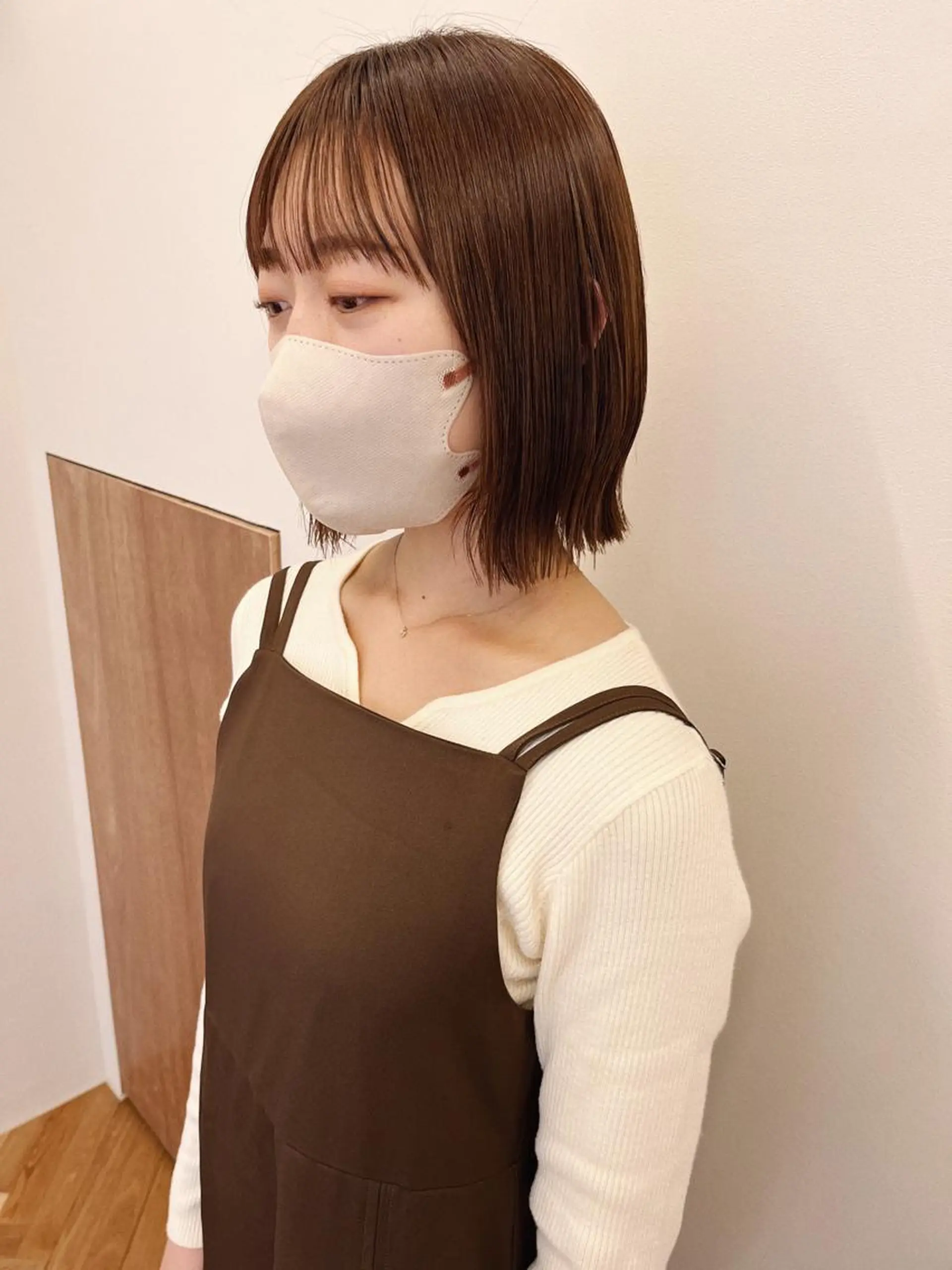 ショート 切りっぱなしボブ ボブ 西山 紗耶香🪽 透明感カラー/ボブのヘアスタイル