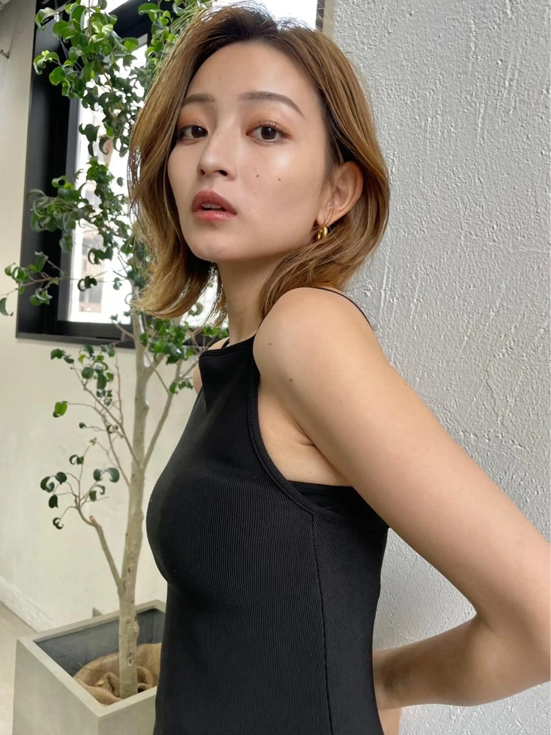 ミディアム ヘアカラー 🧸艶々韓国ヘア 🧁mizunaのヘアスタイル