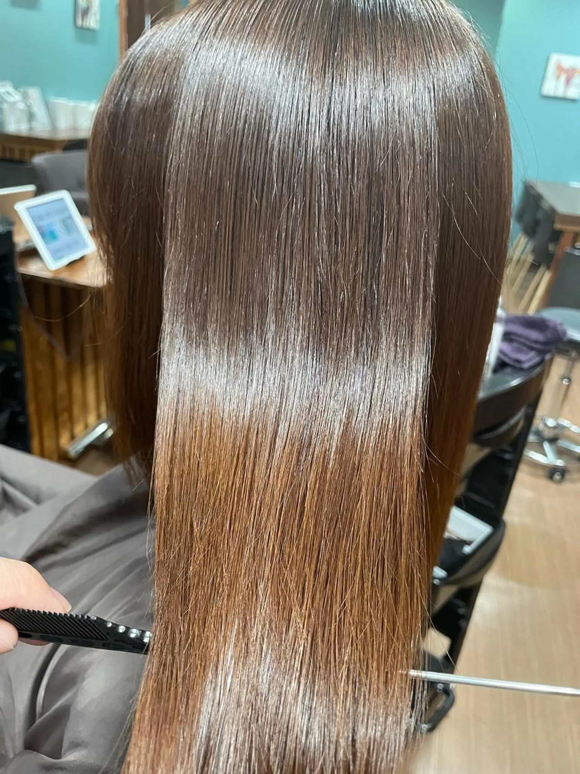 ロング カラー トリートメント Mavie hair所属・髪質改善×潤艶カラー ⭐️岡田崇彰のヘアスタイル