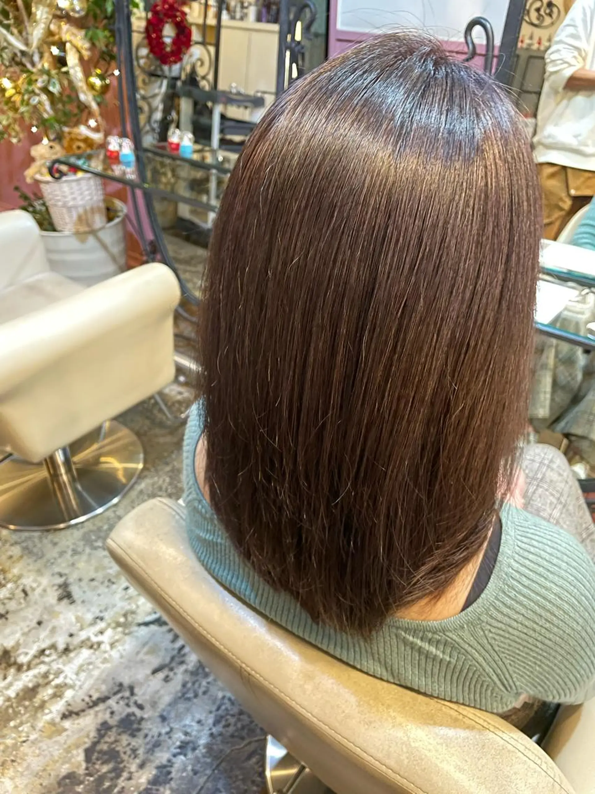 セミロング カラー パーマ ヘアアレンジ メンズ カット トリートメント ヘアセット 表参道Lise おおいしおりのヘアスタイル