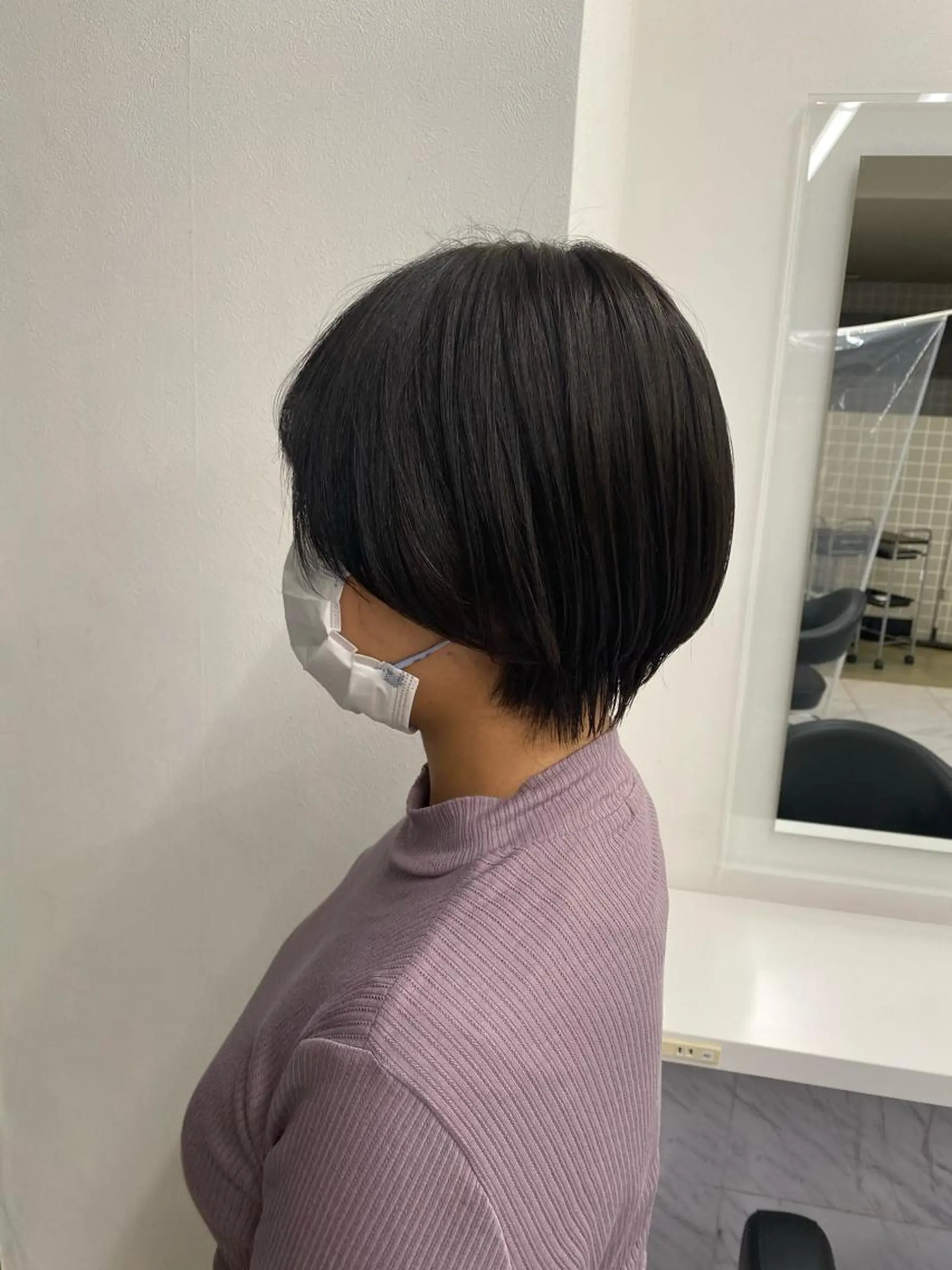 ショート カラー キッズ 透明感カラー グレージュ ショートヘア TRUNAIL&EYE所属・TRU Shino🦋のマツエク・マツパデザイン