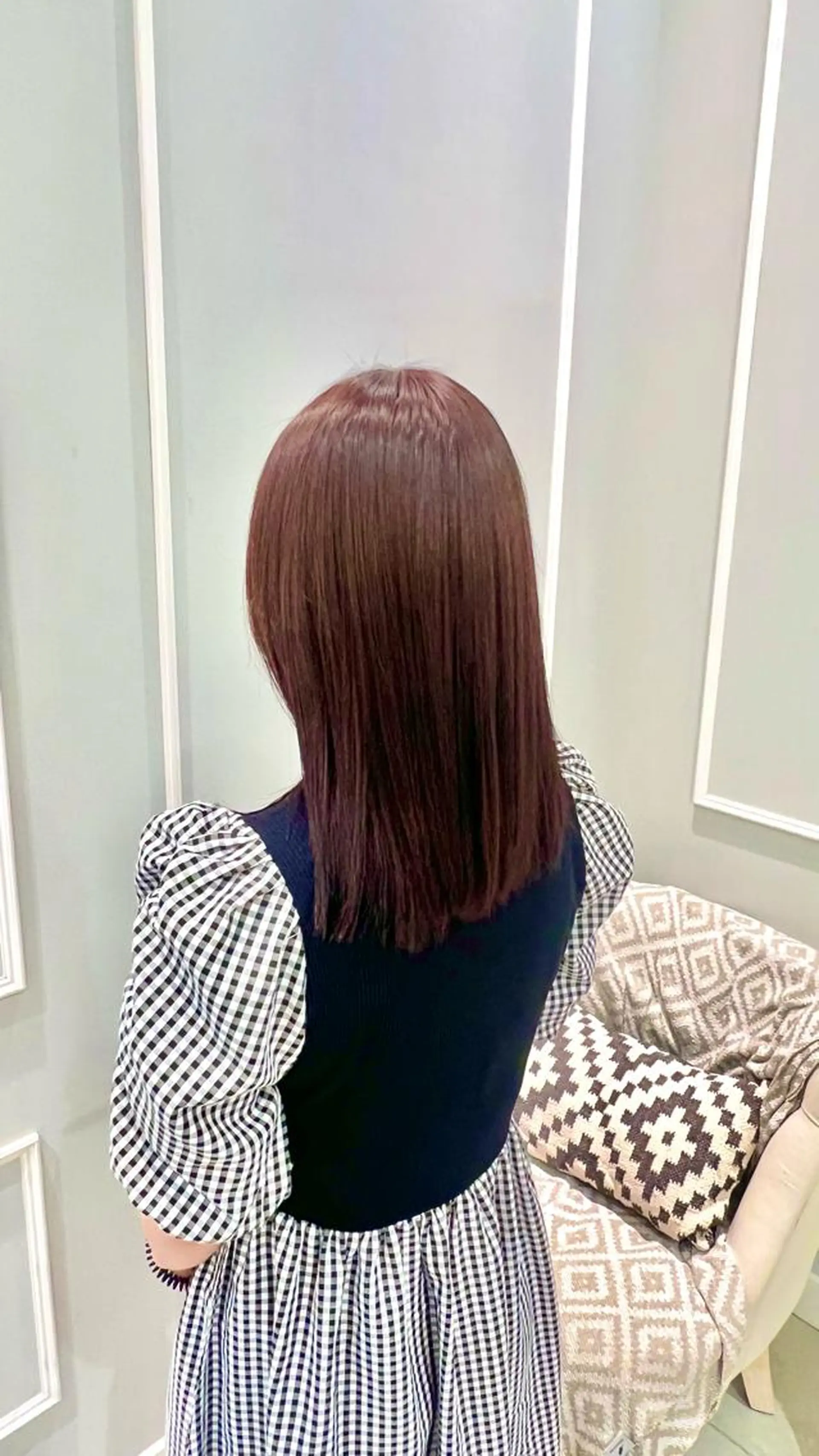 ミディアム ヘアカラー 💜 市川 桃子 💜のヘアスタイル