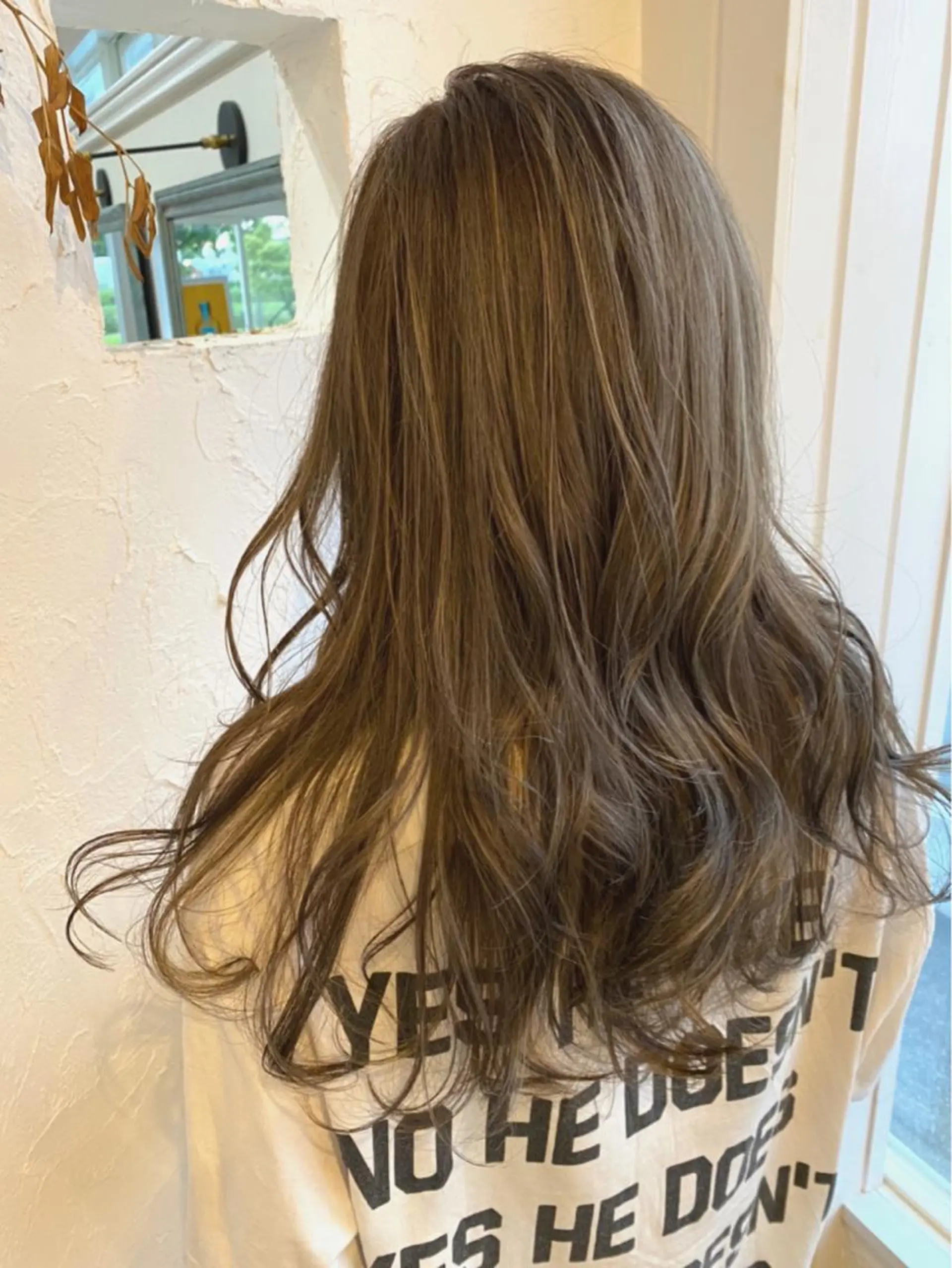 ロング カラー パーマ ヘアアレンジ 美容室 ソンリエのヘアスタイル