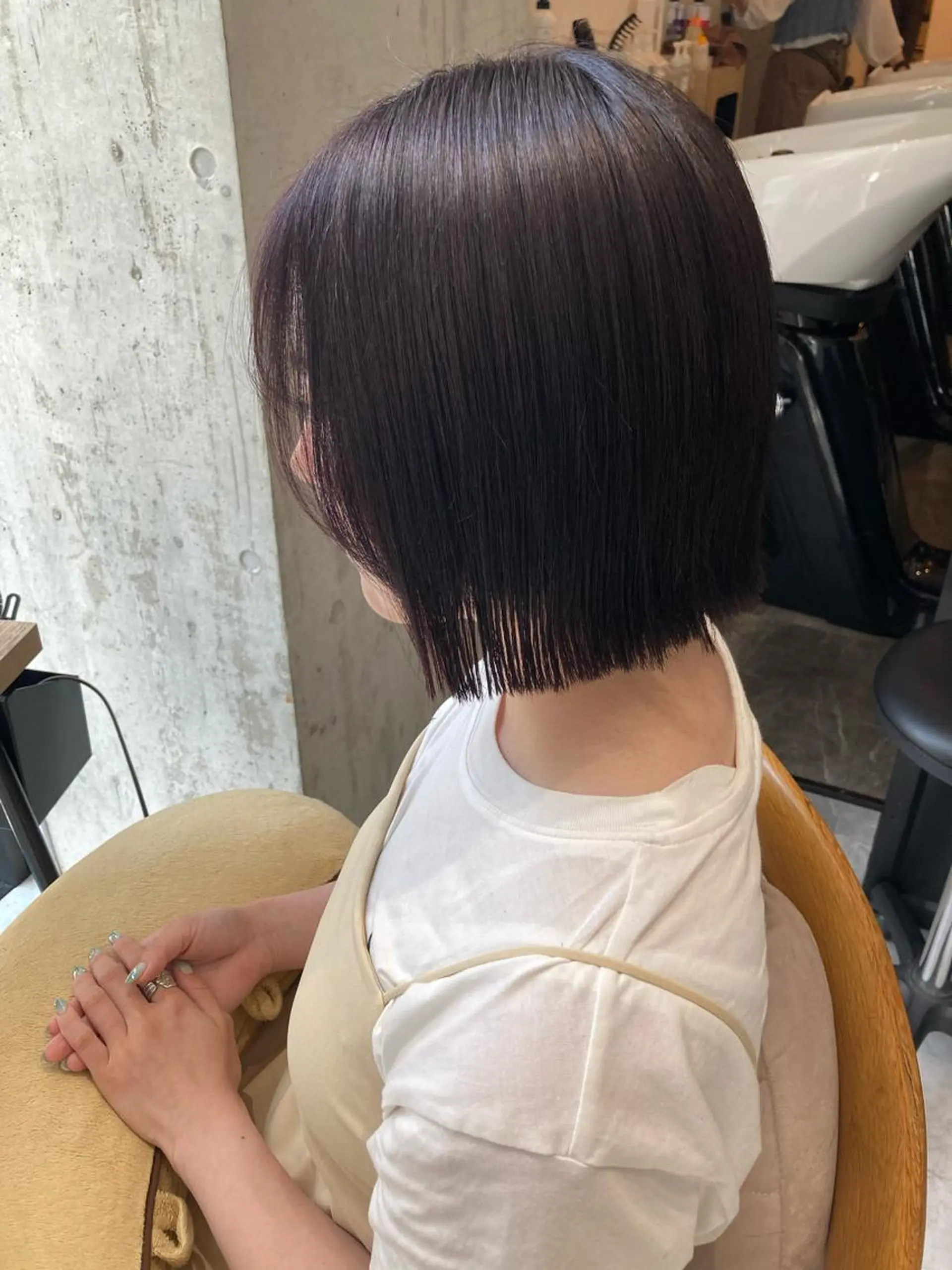 ショート ✨色持ちの良い艶 カラー✨蟹江真世のヘアスタイル