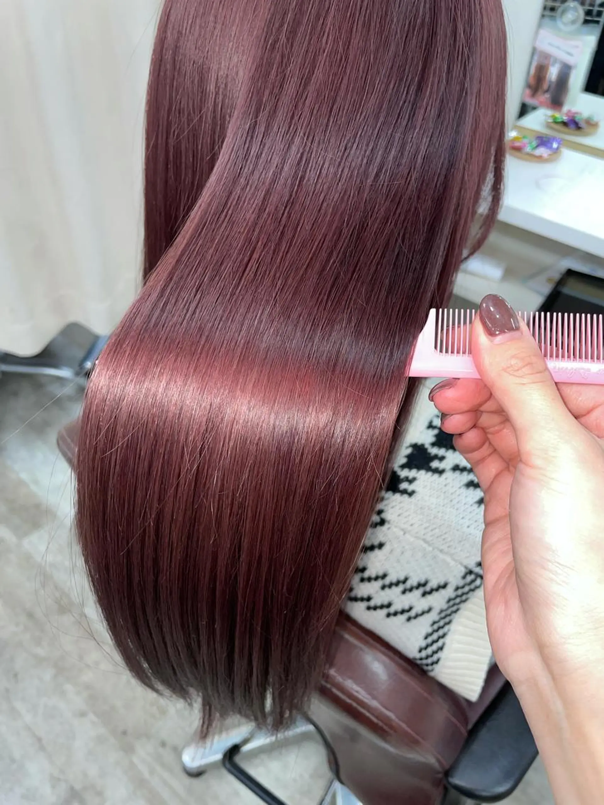 ロング カラー ブリーチ ケアブリーチ ヘアカラー トリートメント 韓国ヘア🤍髪質改善 🇰🇷AKANEのヘアスタイル