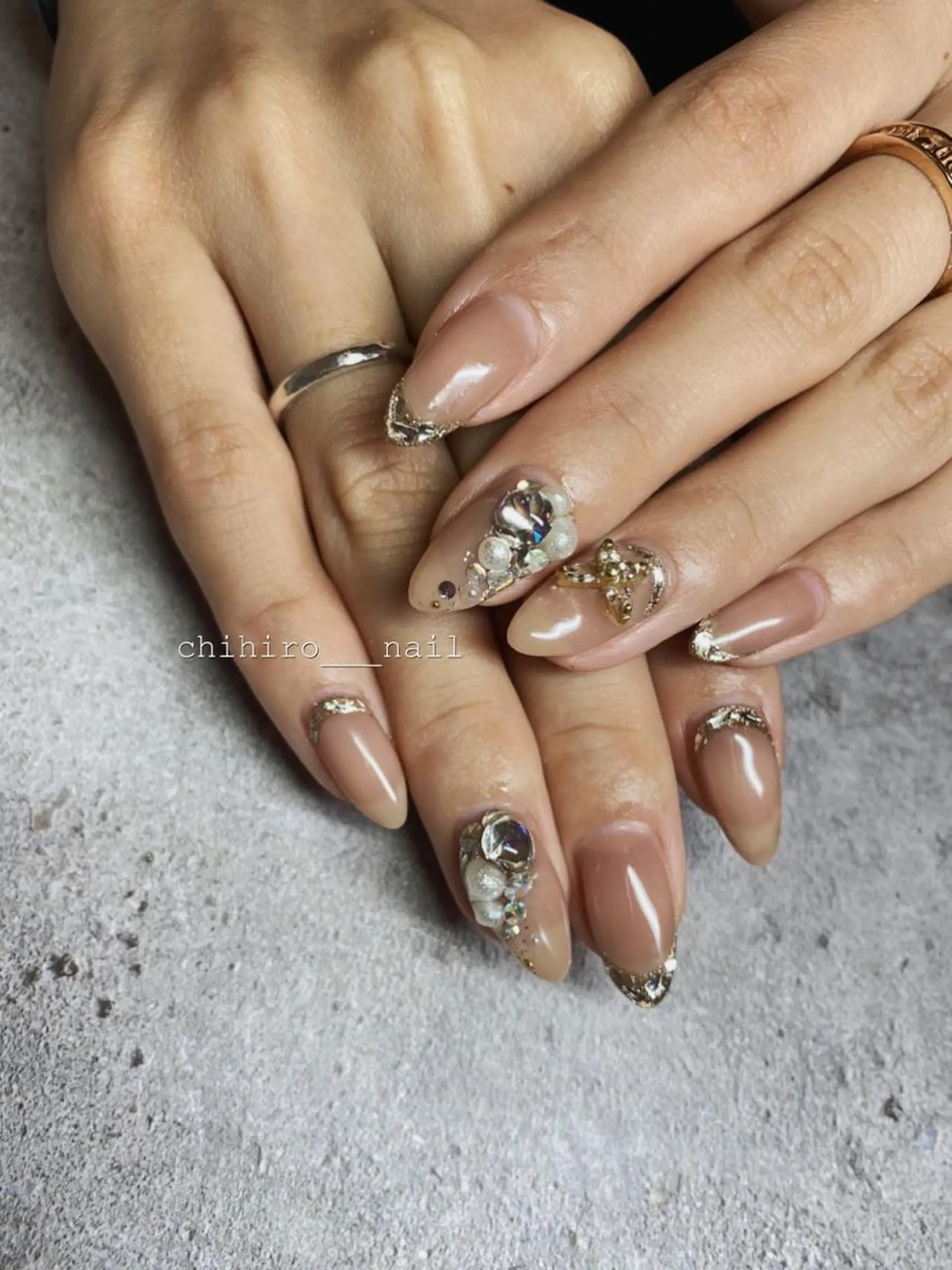 ロング カラー ネイル beauty salon ma'am所属・chihiro 小路ネイルのネイルデザイン