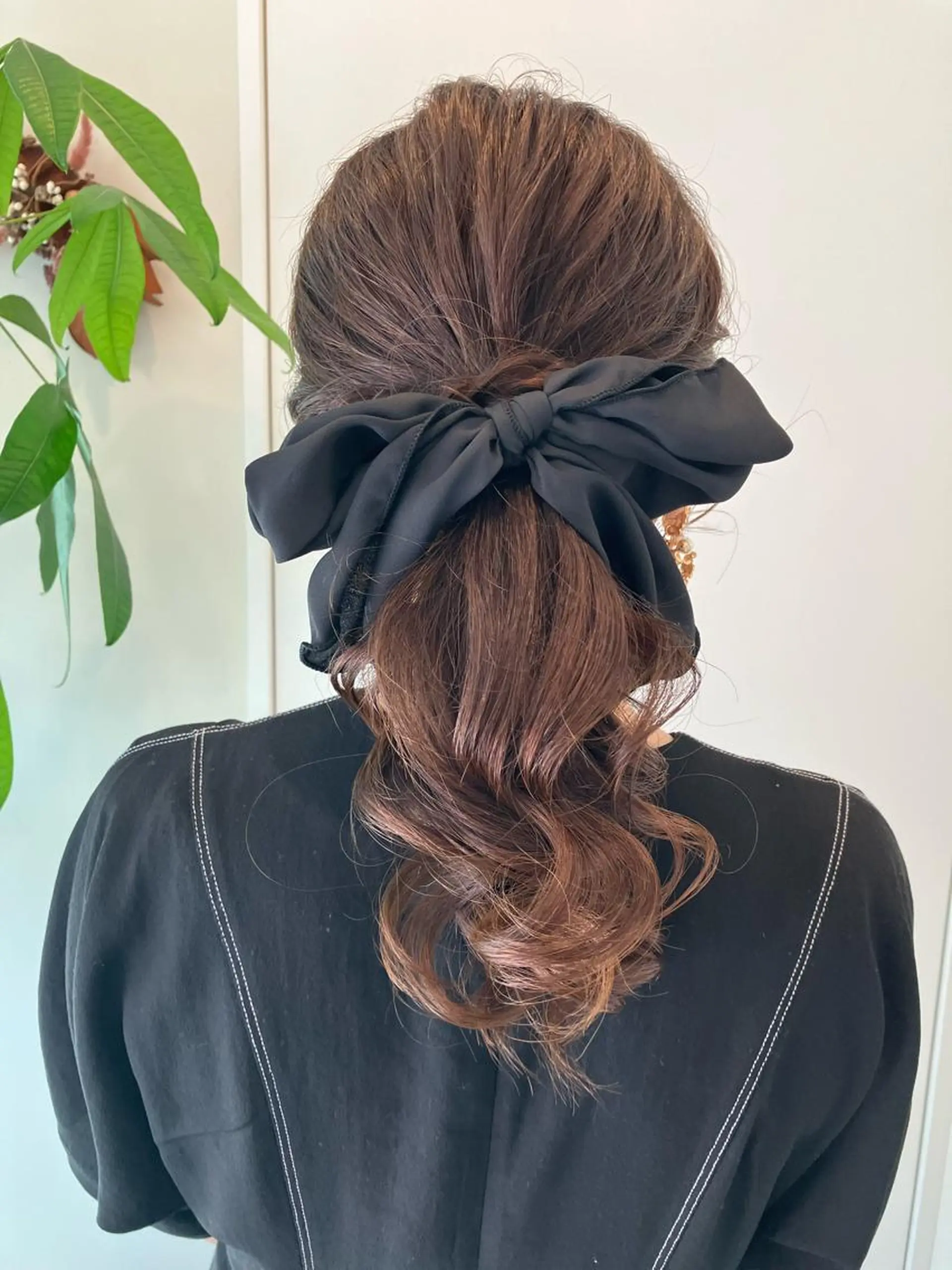 ヘアアレンジ ポニーテール 結婚式・ブライダル Hair&Make Nahoのマツエク・マツパデザイン