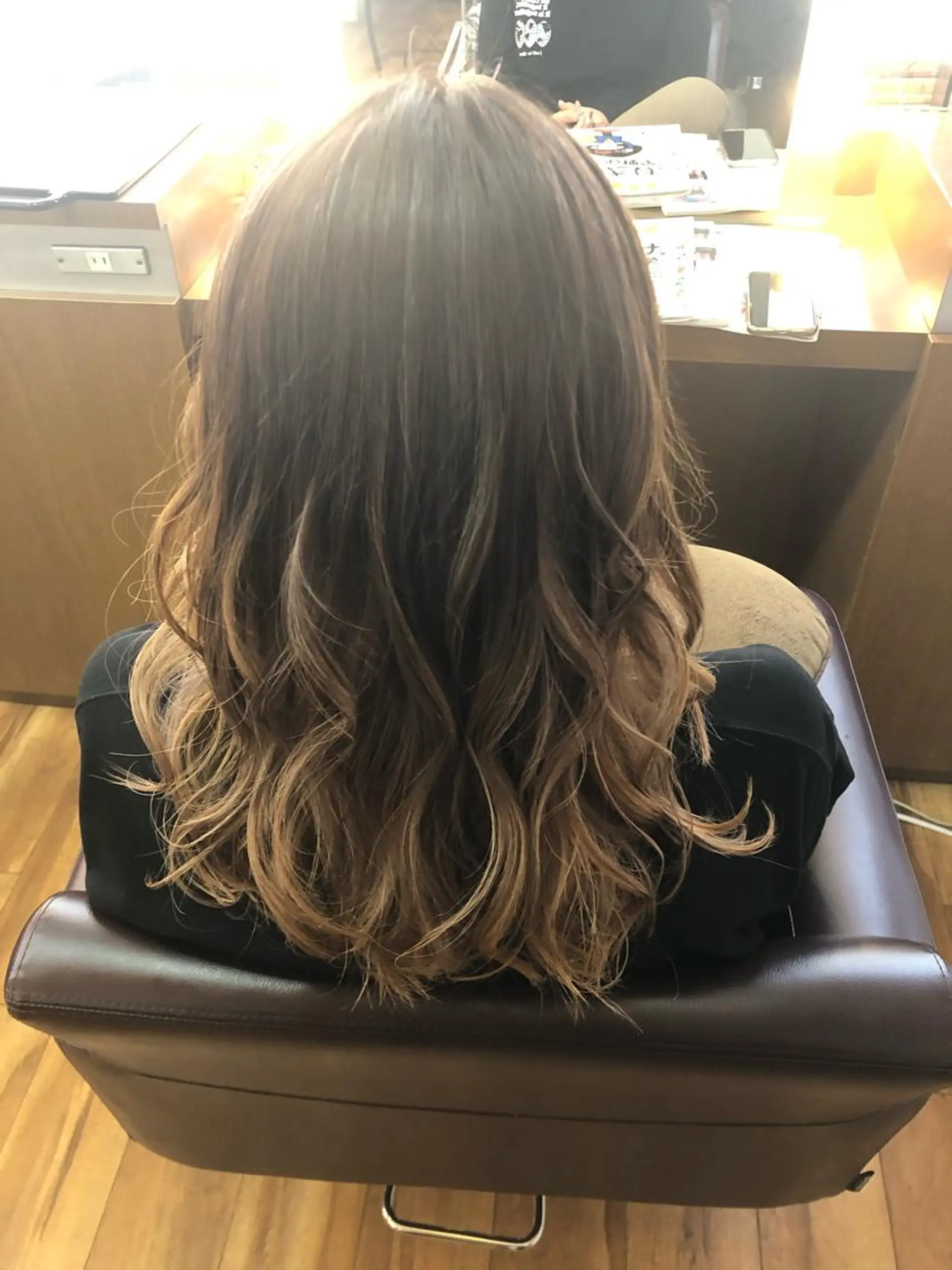 ロング カラー グラデーションカラー グレージュ カット ヘアカラー トリートメント 髪質改善/美髪矯 正ヤマモトハルキのヘアスタイル