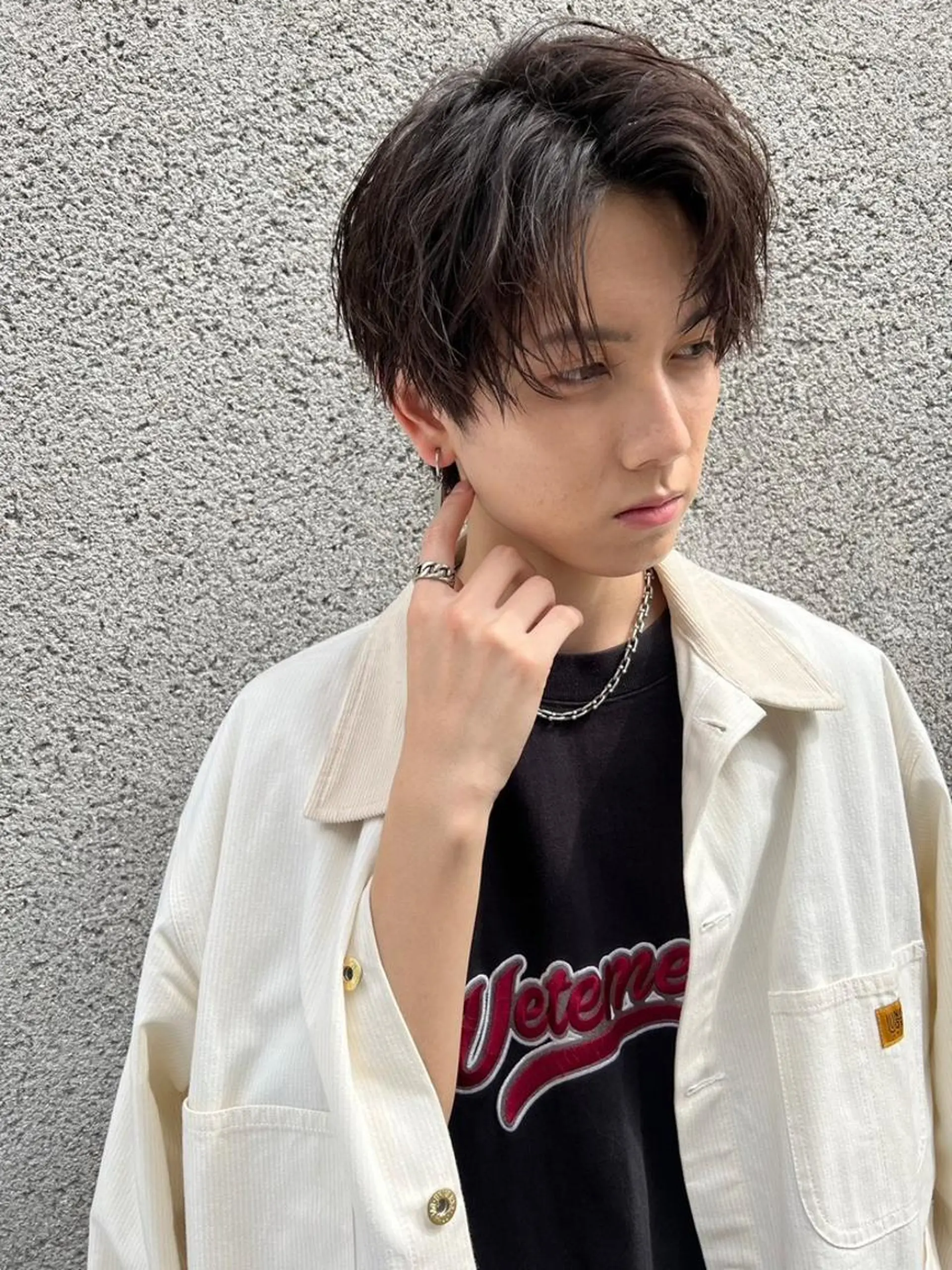 メンズ モテ艶🤍透明感 レイヤー🤍教真のヘアスタイル