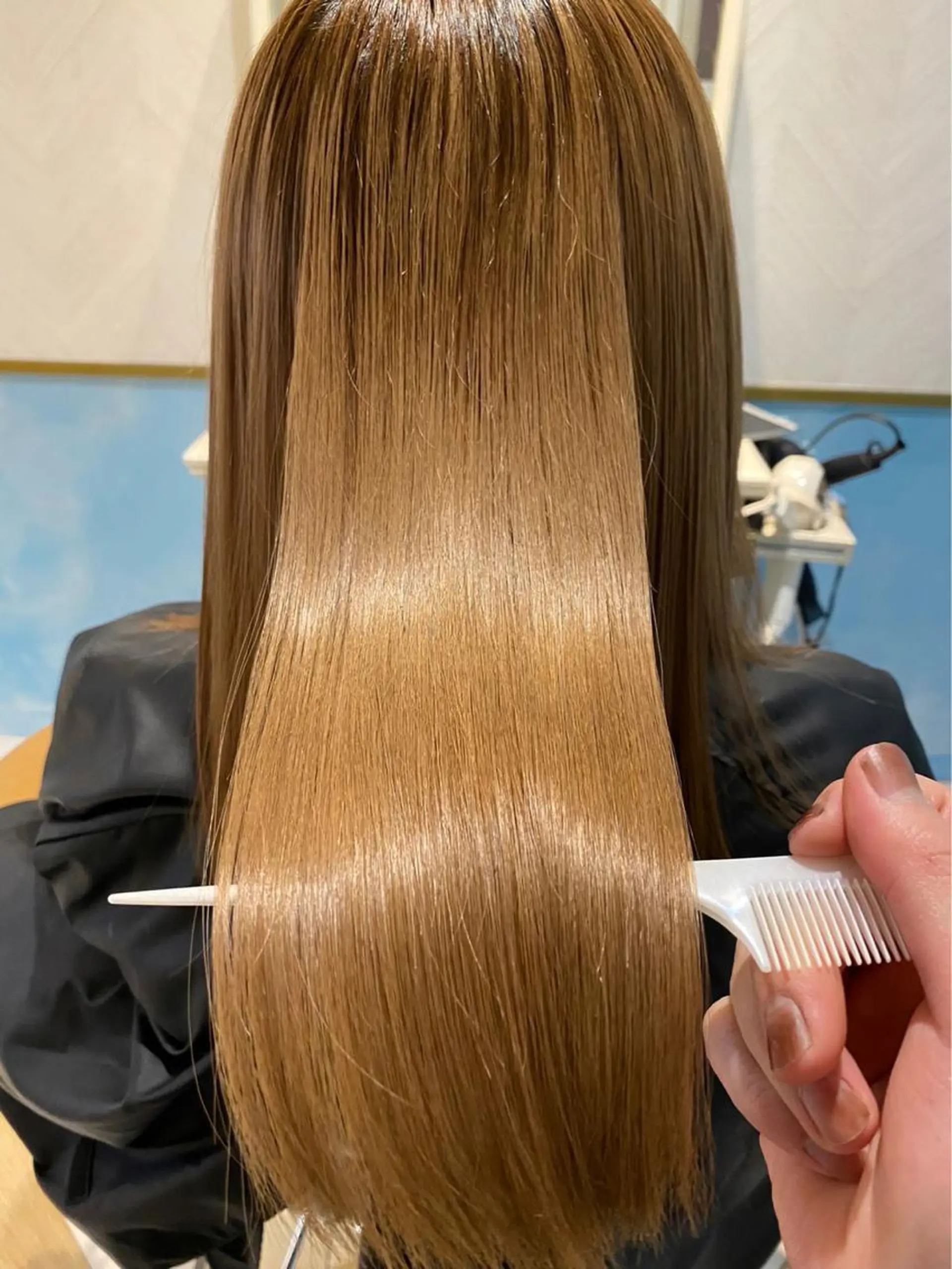 ロング 縮毛矯正 Lond luce心斎橋所属・✨縮毛矯正✨レイヤー ホウダカズヒロのヘアスタイル