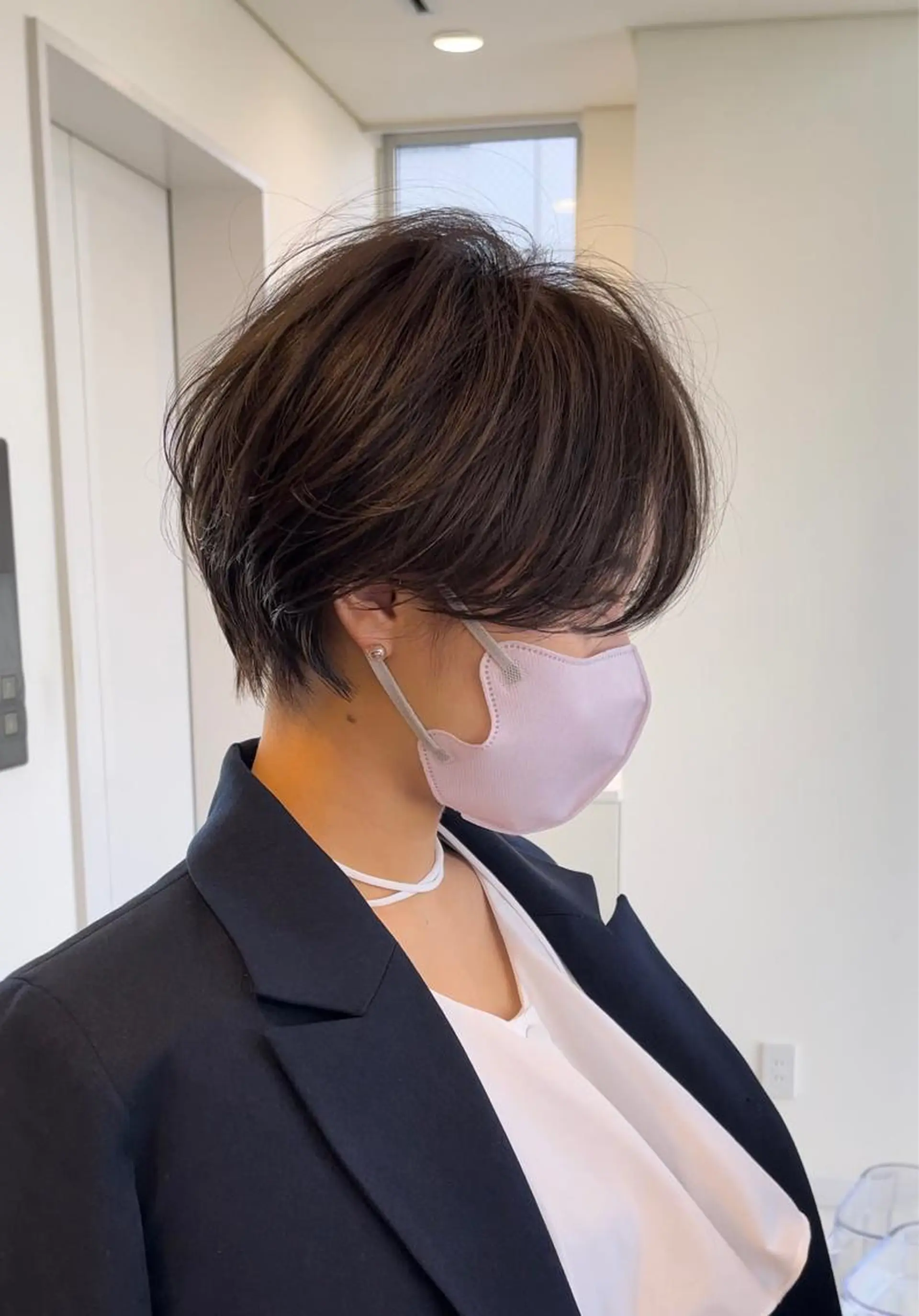 ショート 丸みショート イエローカラー 韓国風ヘア ショートヘア カット ヘアカラー トリートメント ショート・ボブ特化 mahoのその他イメージ