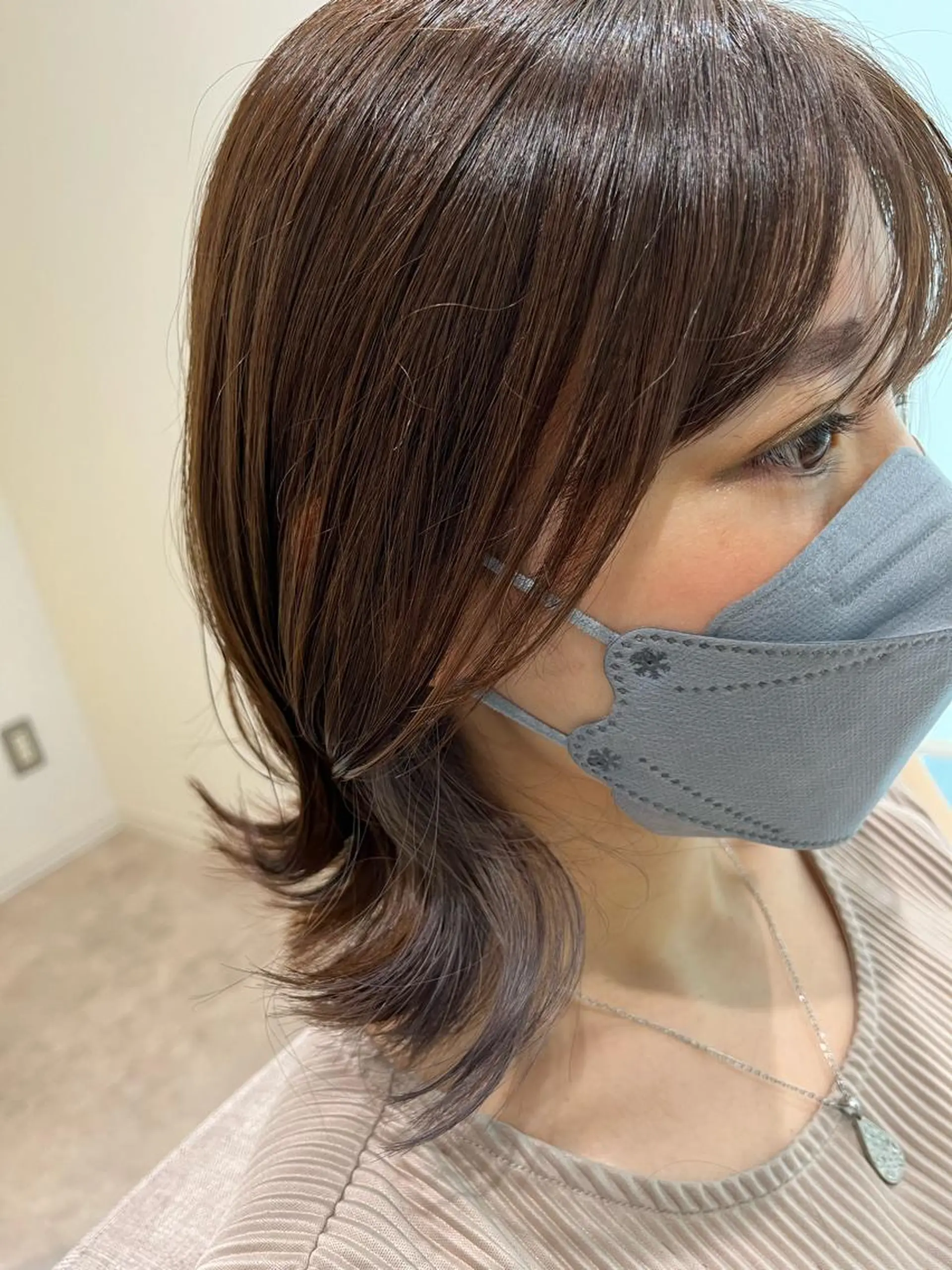 ミディアム カラー ミディアムパーマ ベージュカラー 黒髪 ブリーチ ブルーカラー カット ヘアカラー トリートメント ヘアセット BACANCES〜バカンス〜所属・👑👑👑👑工藤 敬👑👑👑👑のヘアスタイル