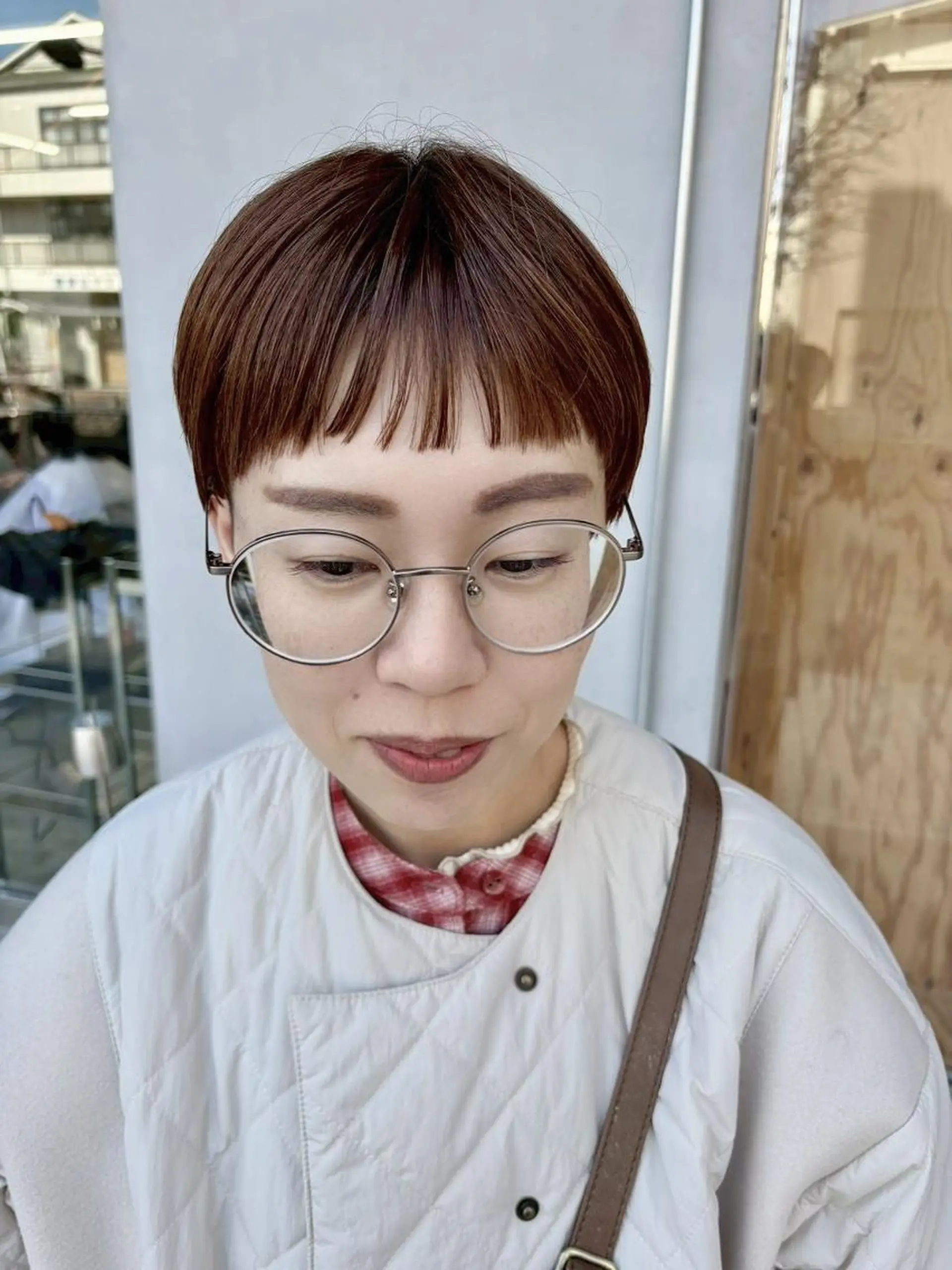 ショート カラー ショートヘア カット ヘアカラー トレンドパーマ/ ボブ🌰くりーわのヘアスタイル