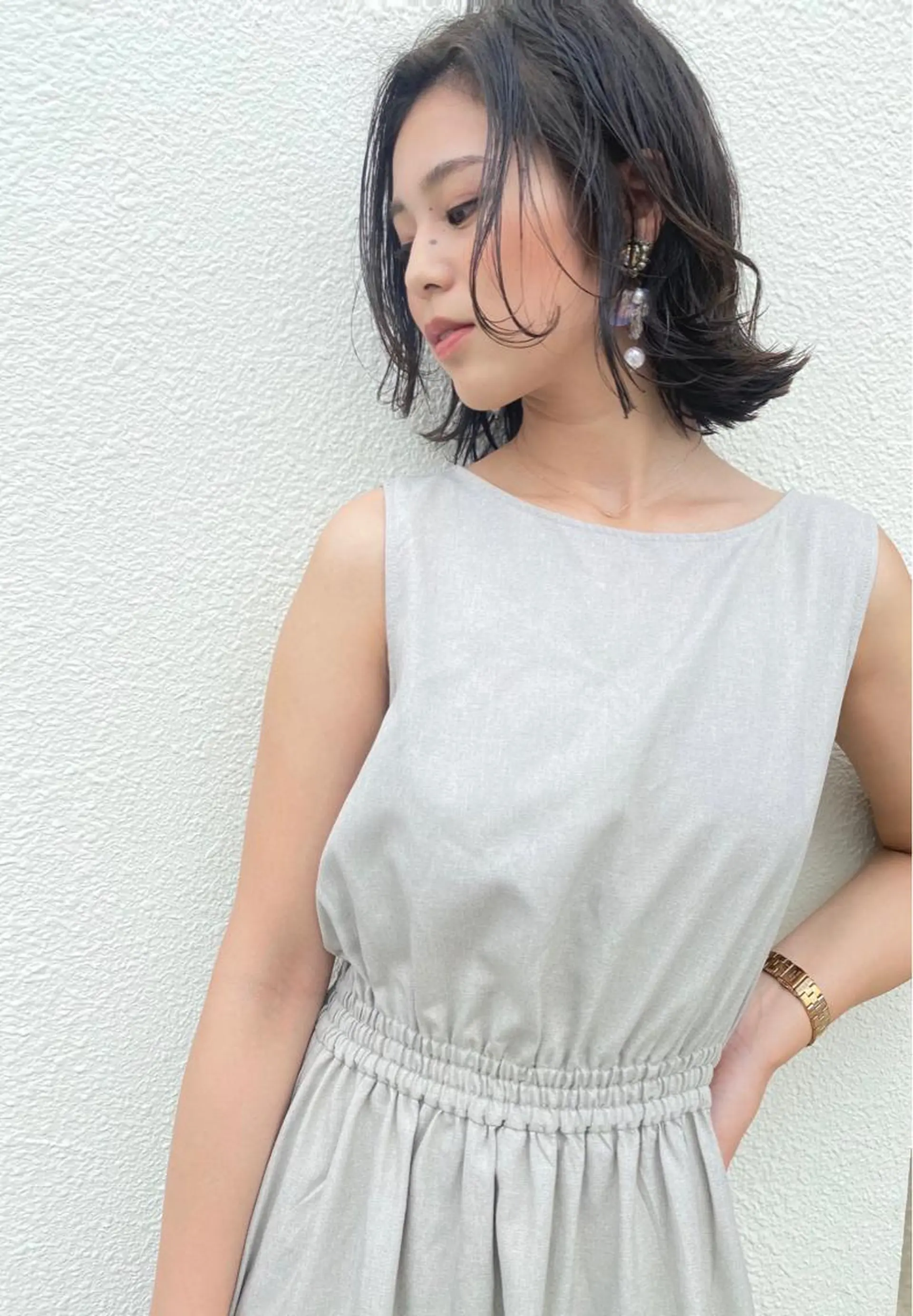 ミディアム カラー カット ヘアカラー grand juteのヘアスタイル