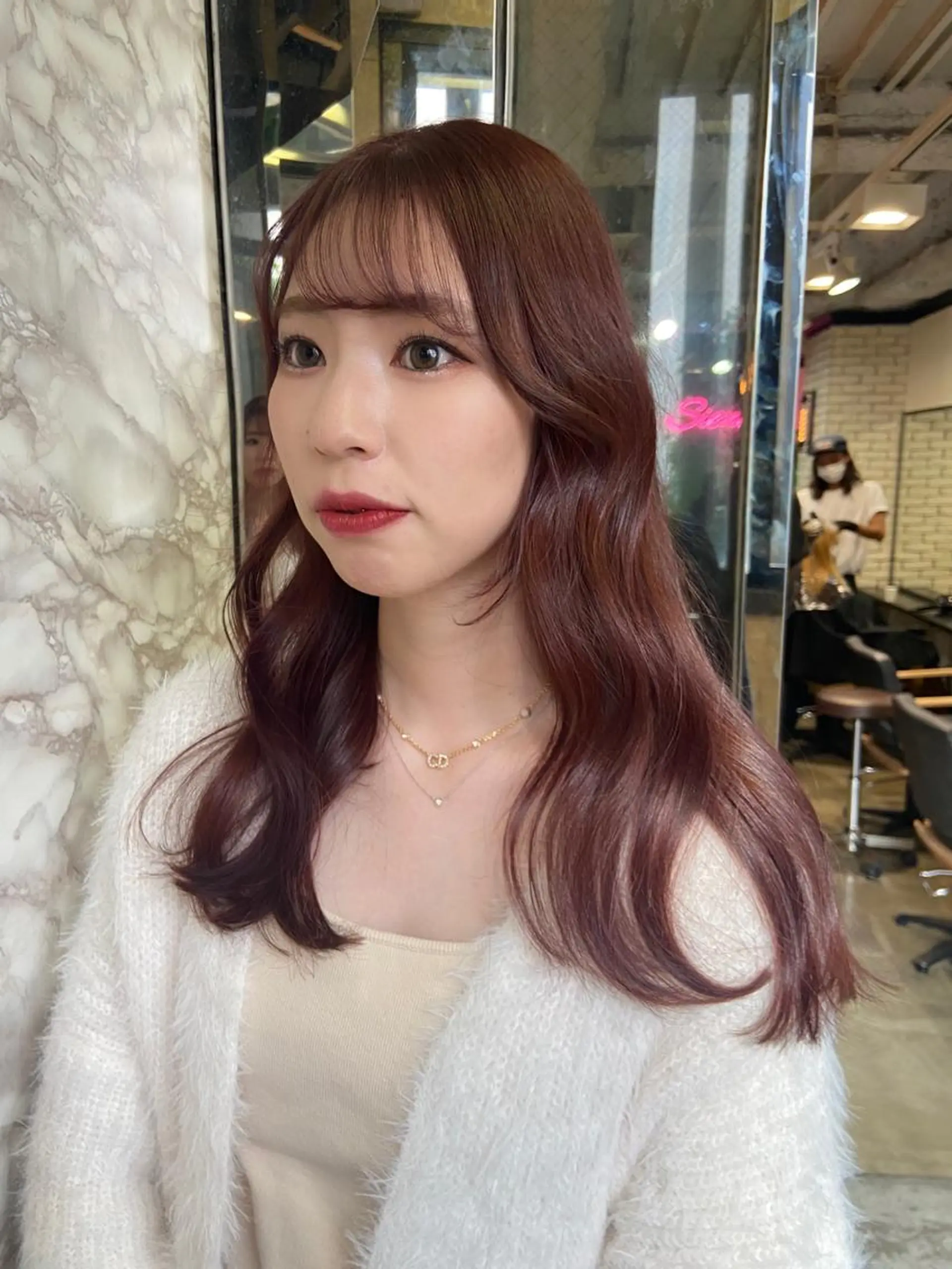 ロング カラー ヘアカラー トリートメント ヘアセット 地毛風艶カラー🌿 喜多夏海のヘアスタイル