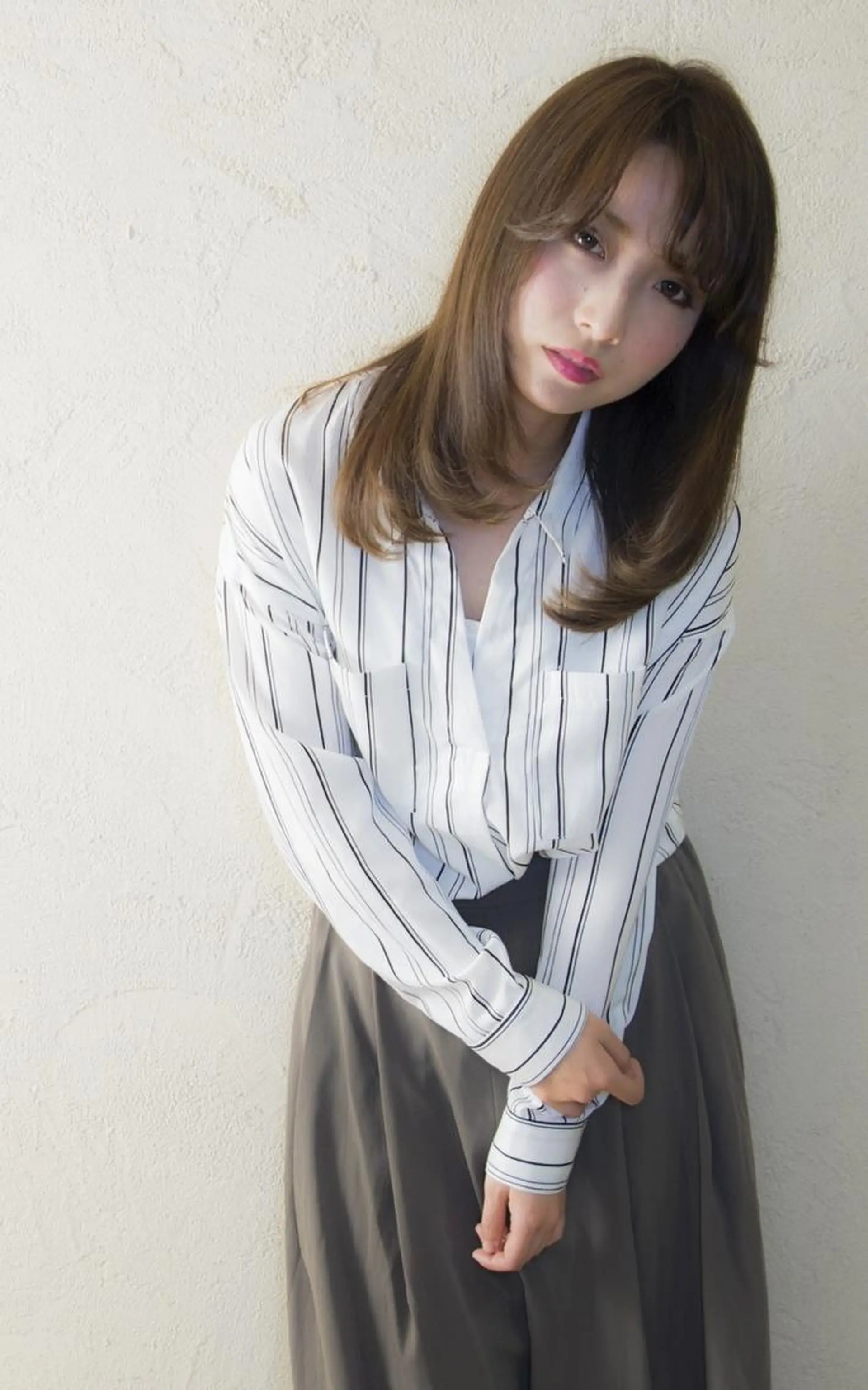 セミロング Agu  hair rupia 金沢店所属・金沢美容室/ 艶髪/夜営業/JINのヘアスタイル