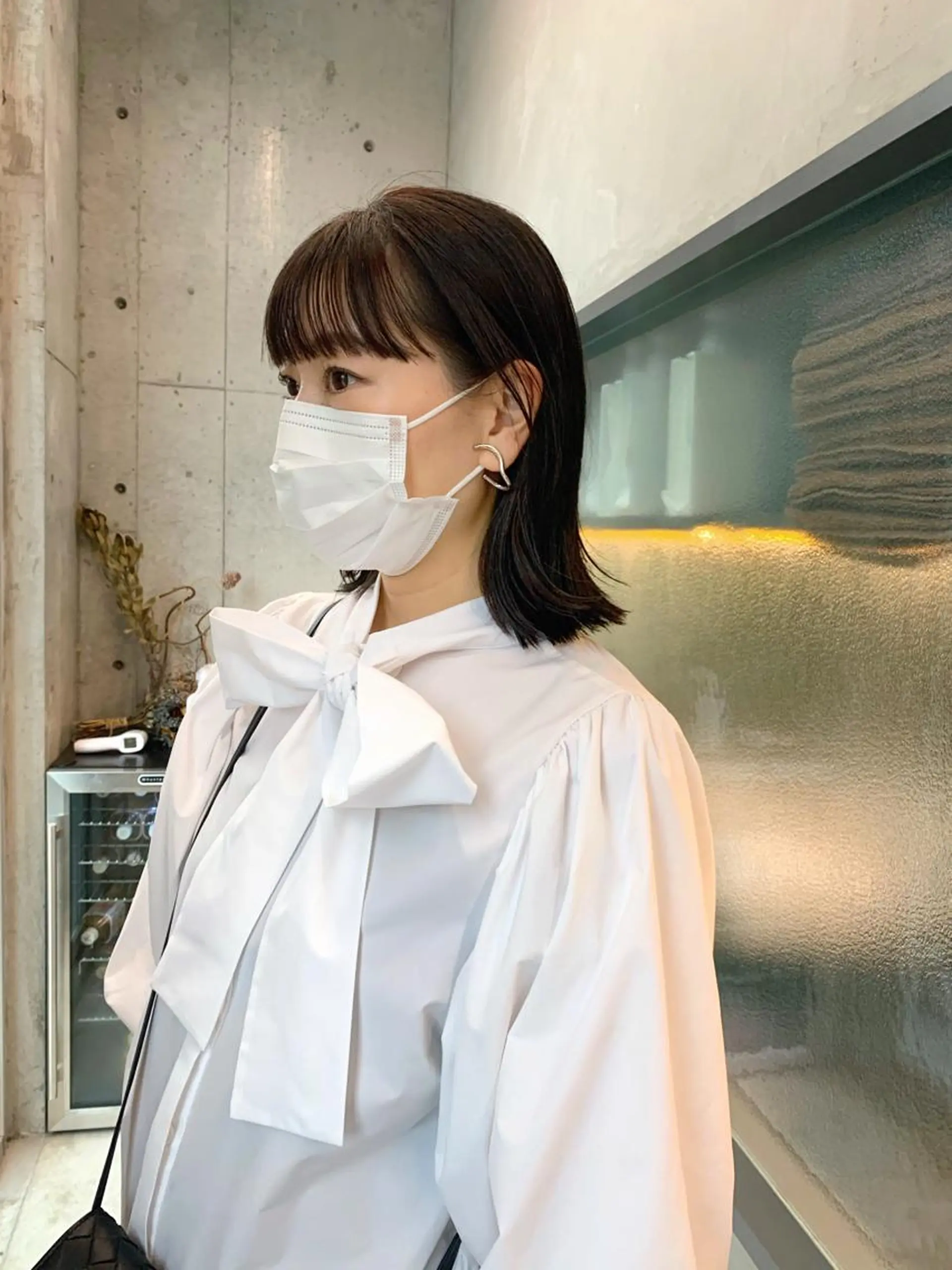 ミディアム カラー 透明感カラー サイドバング カット sakoda shunkiのヘアスタイル