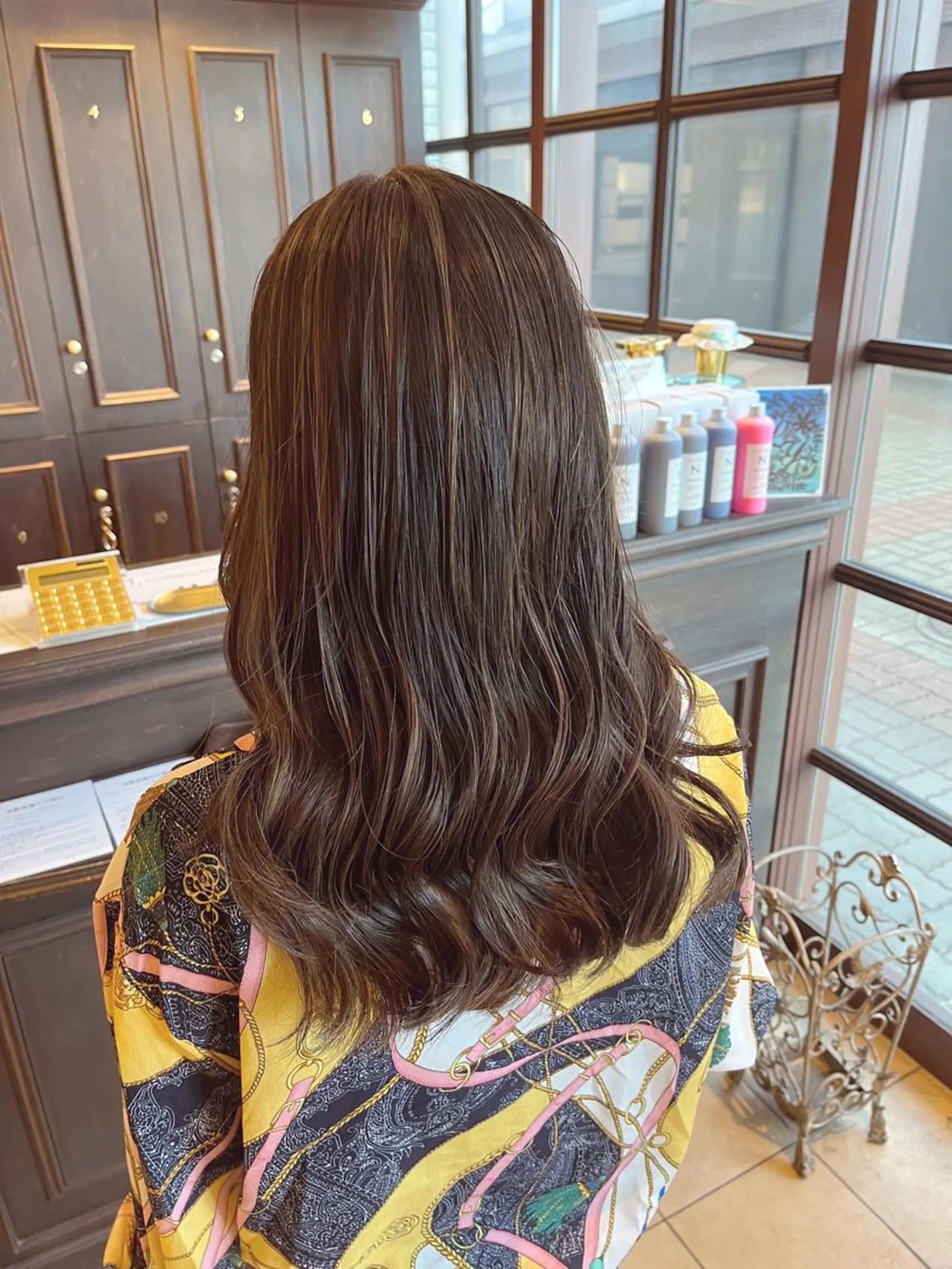 ロング 🧡ミルクティー/ レイヤー🧡ショウナのヘアスタイル