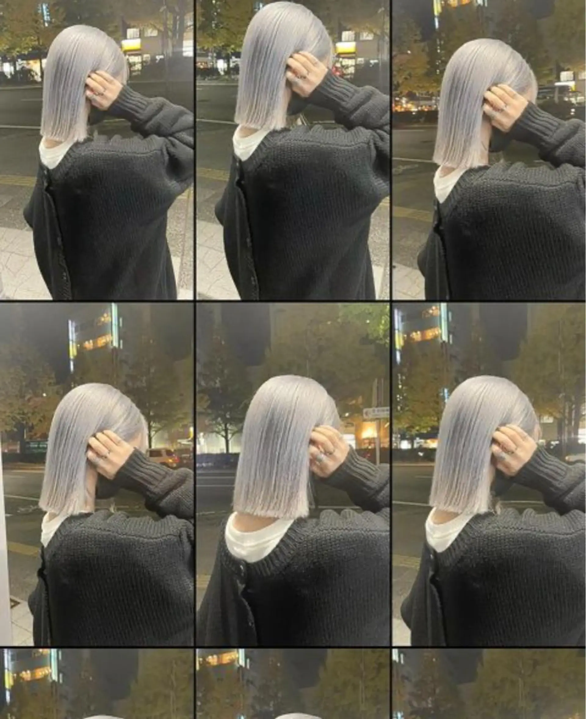 ミディアム LAME所属・RU NAのヘアスタイル