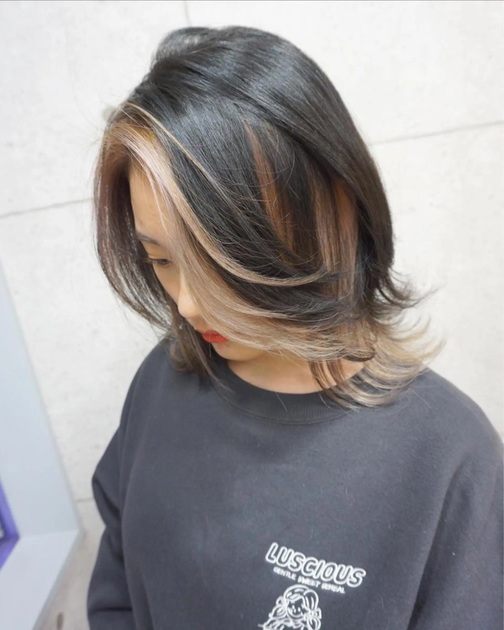 ミディアム カット ヘアカラー トリートメント hair teria ryu 大塚のヘアスタイル