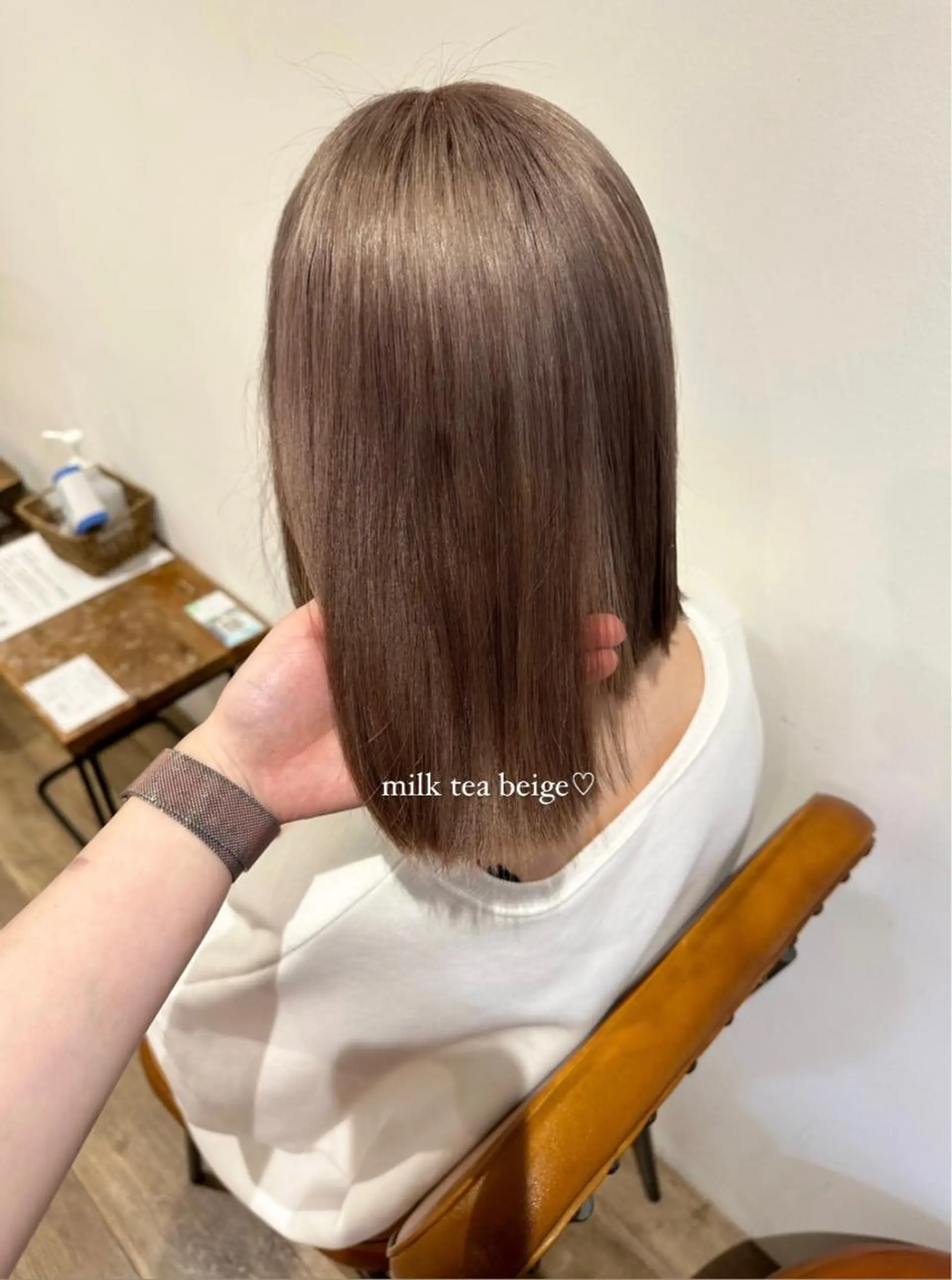 セミロング カラー パーマ ヘアアレンジ キッズ ネイル マツエク・マツパ アイブロウ himawari♡ 柔らかいカラーのヘアスタイル