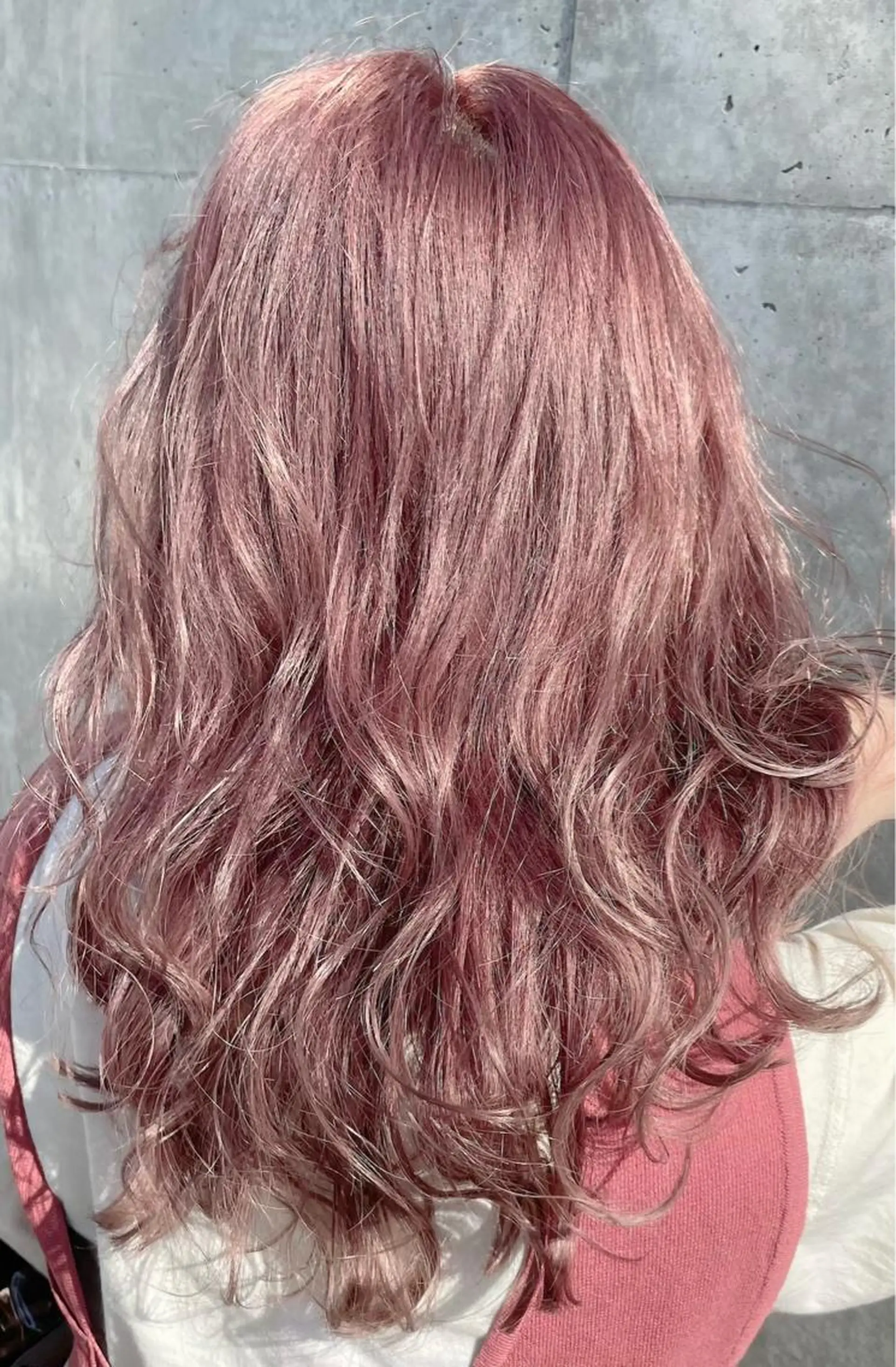 セミロング カラー ブリーチ ピンクカラー ヘアカラー トリートメント 骨格整形カット/ ショート✂️堀夢哉のヘアスタイル