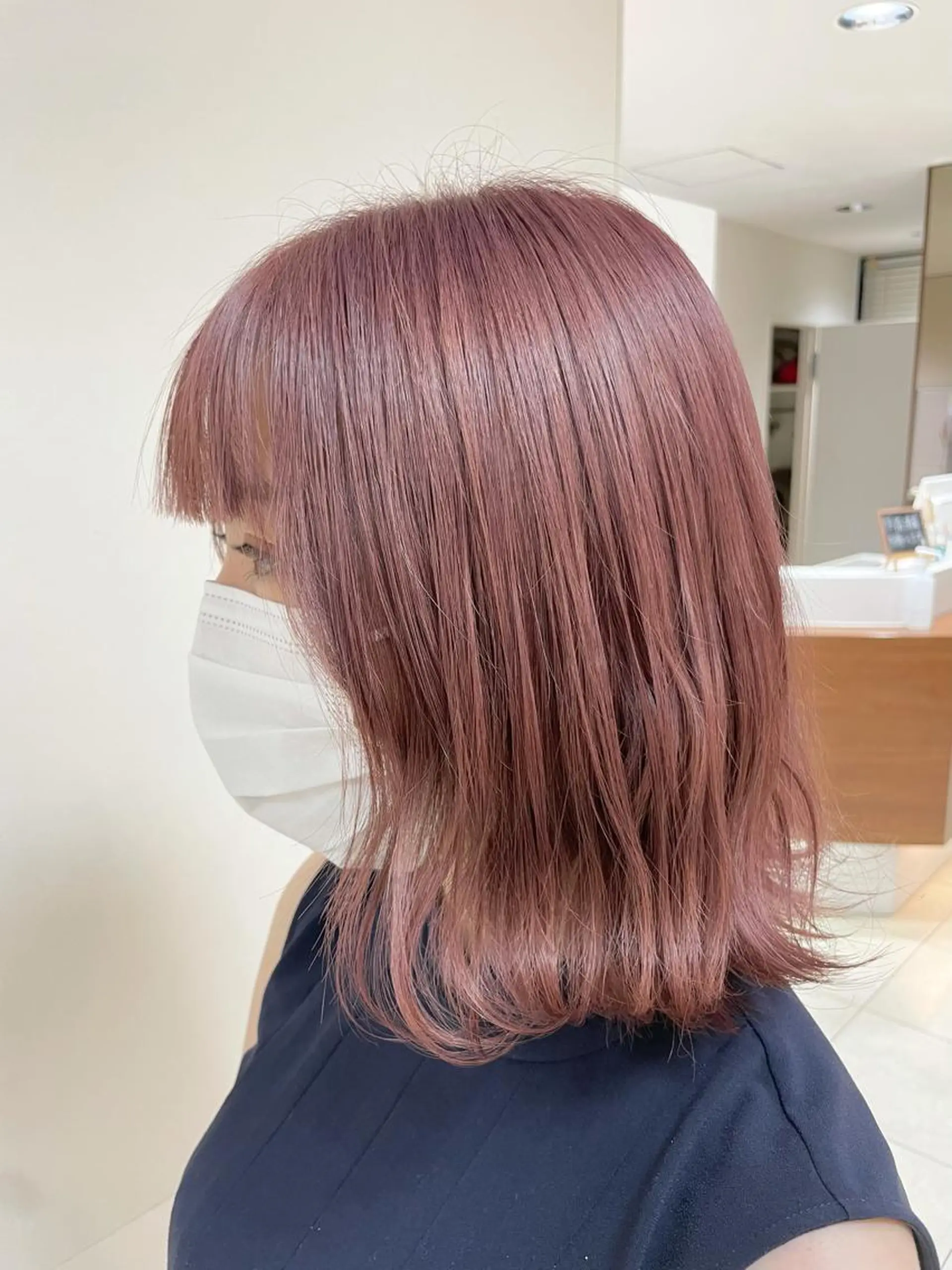 ミディアム カラー ヘアアレンジ ヘアカラー トリートメント 【Sweep】おじま のぞみのヘアスタイル